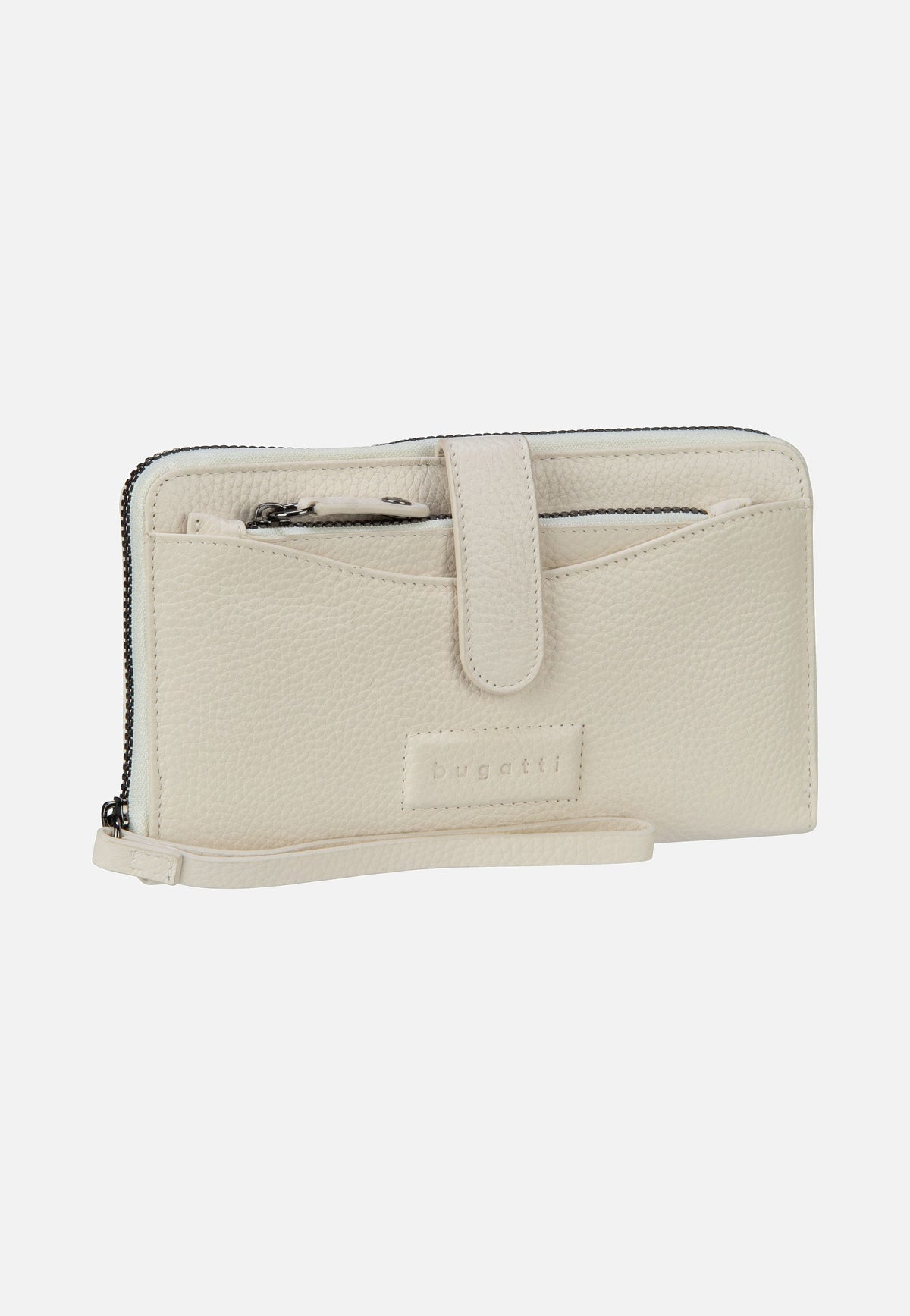 Bugatti Elsa Long Ladies Zip Key Weiß Portemonnaie
