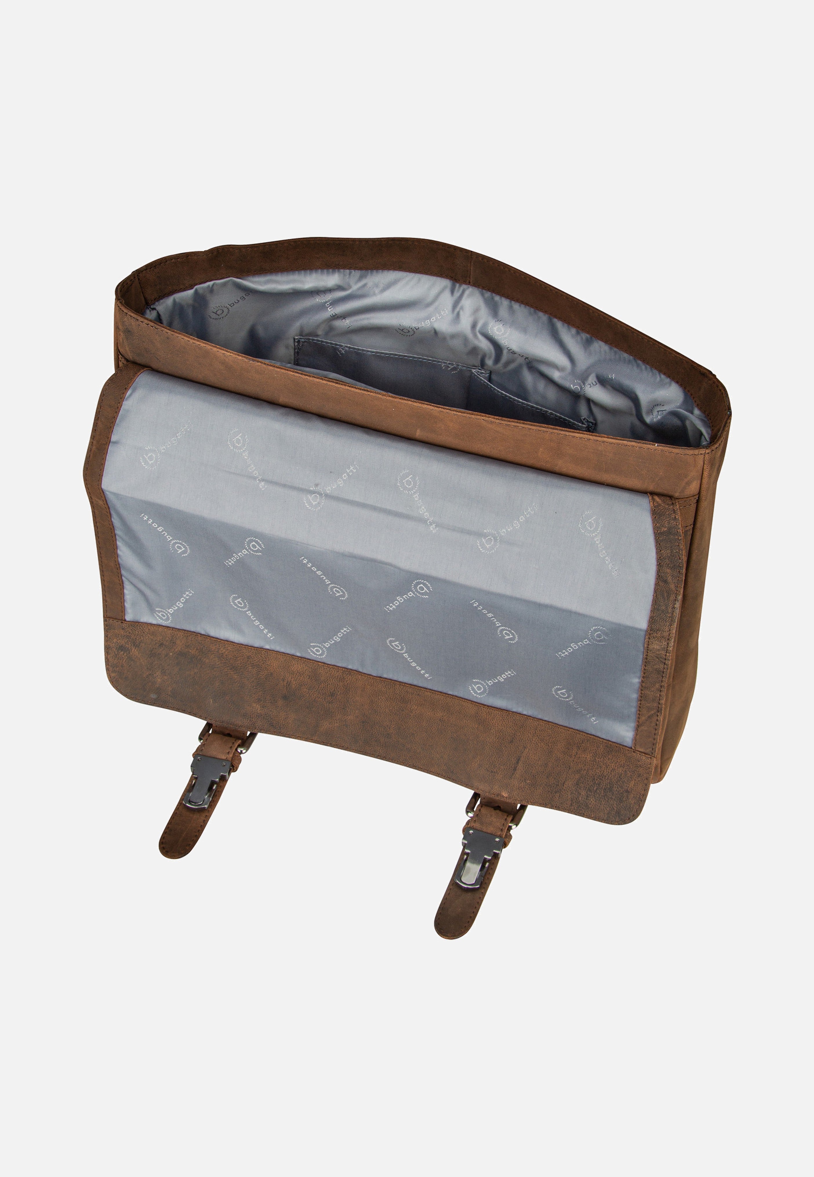 Bugatti Luca With Flap Braun Aktentasche