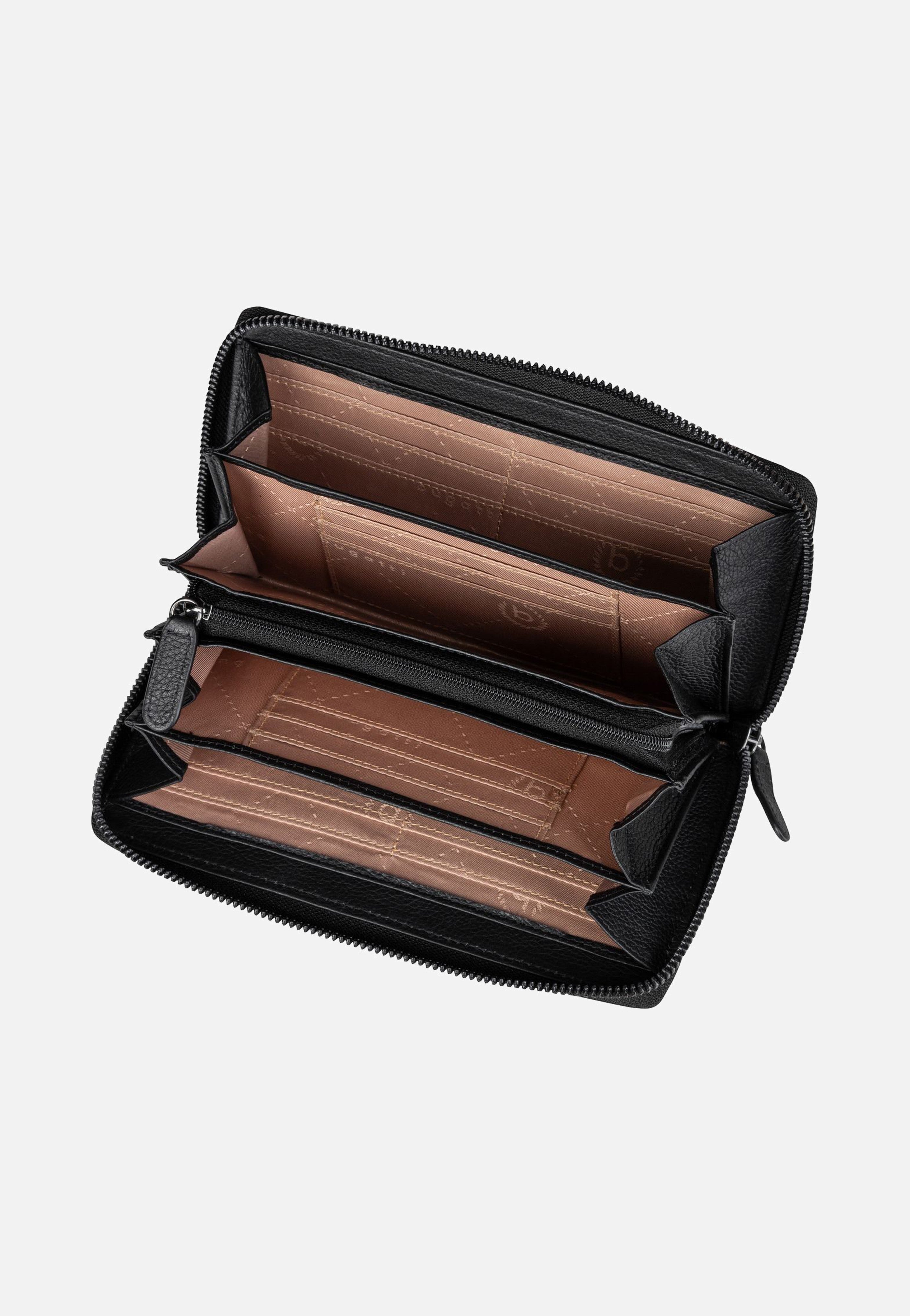 Bugatti Mira Long Zip 1012 Schwarz Portemonnaie