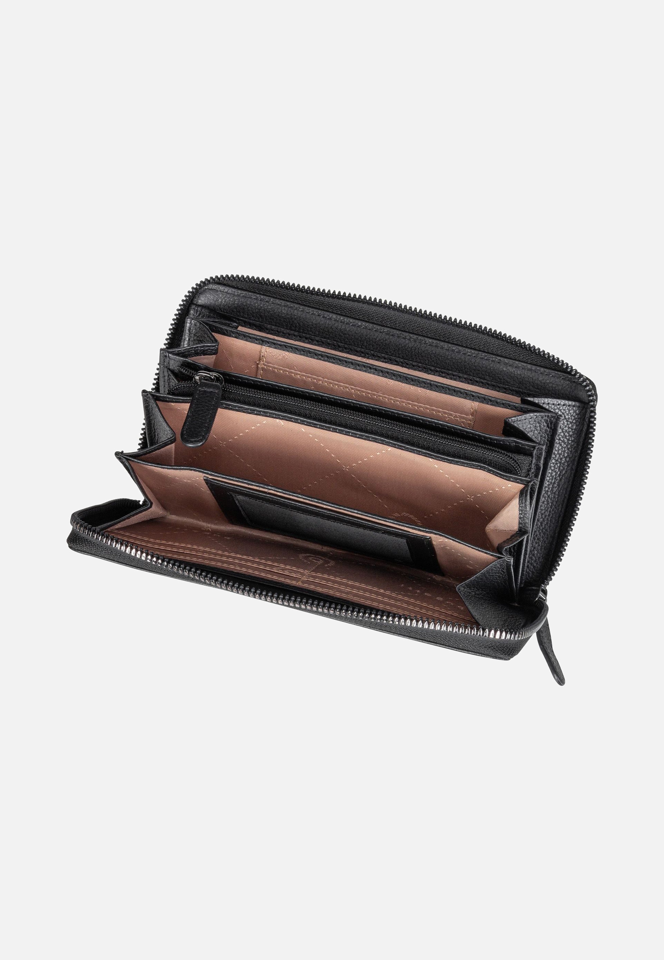 Bugatti Mira Long Zip 1012 Schwarz Portemonnaie