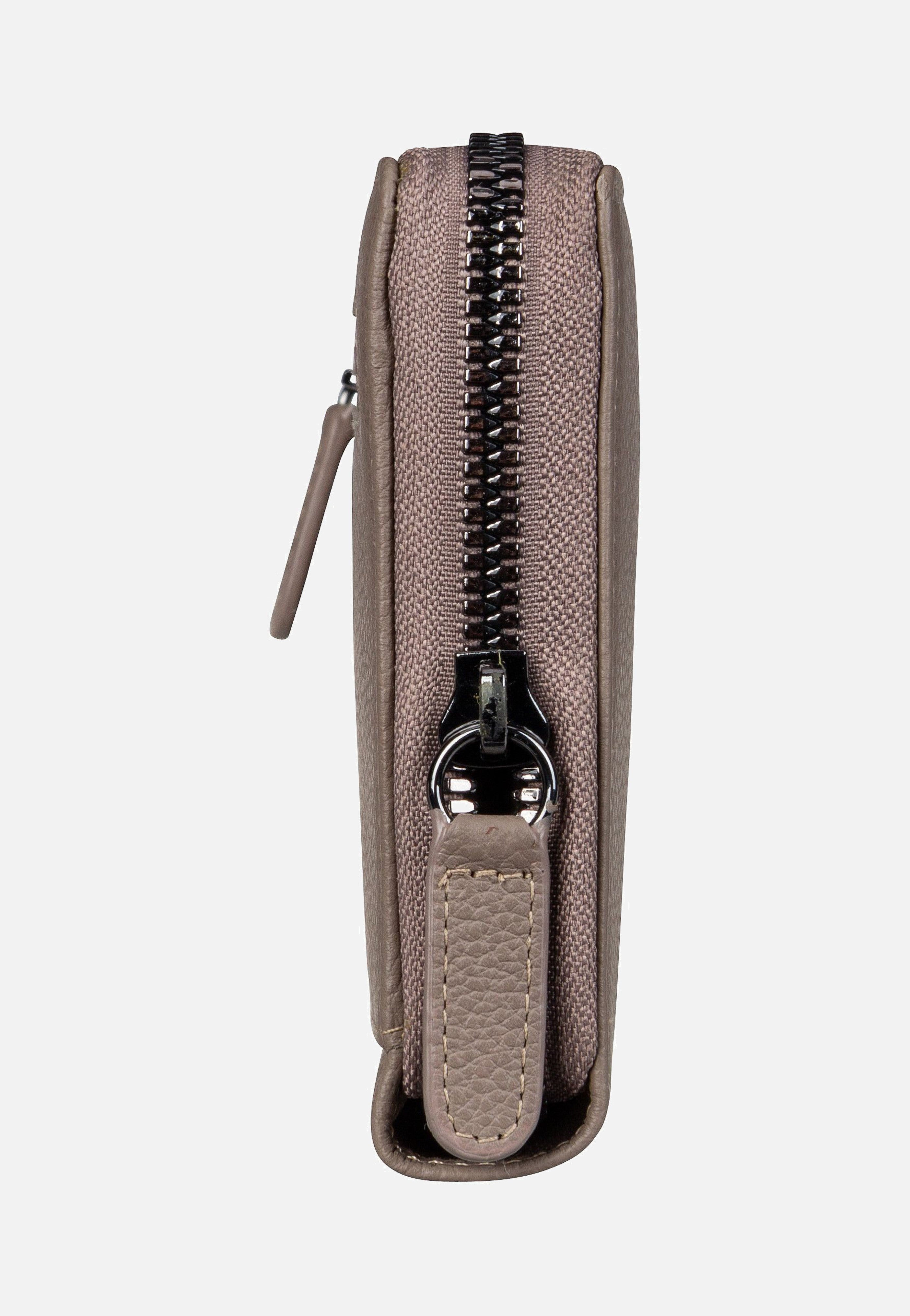 Bugatti Mira Long Zip 1012 Taupe Portemonnaie