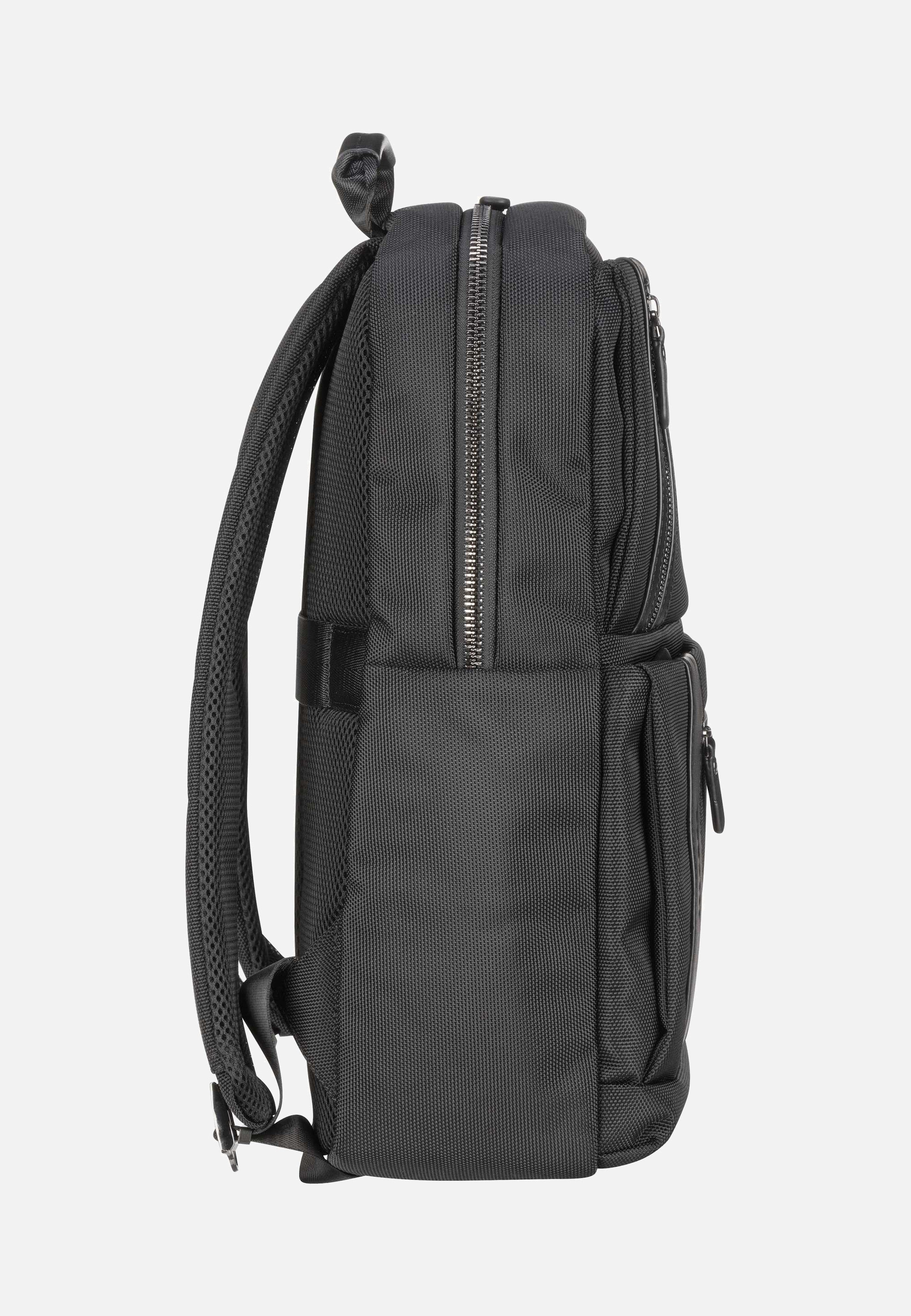 Bugatti Nero Medium Schwarz Rucksack