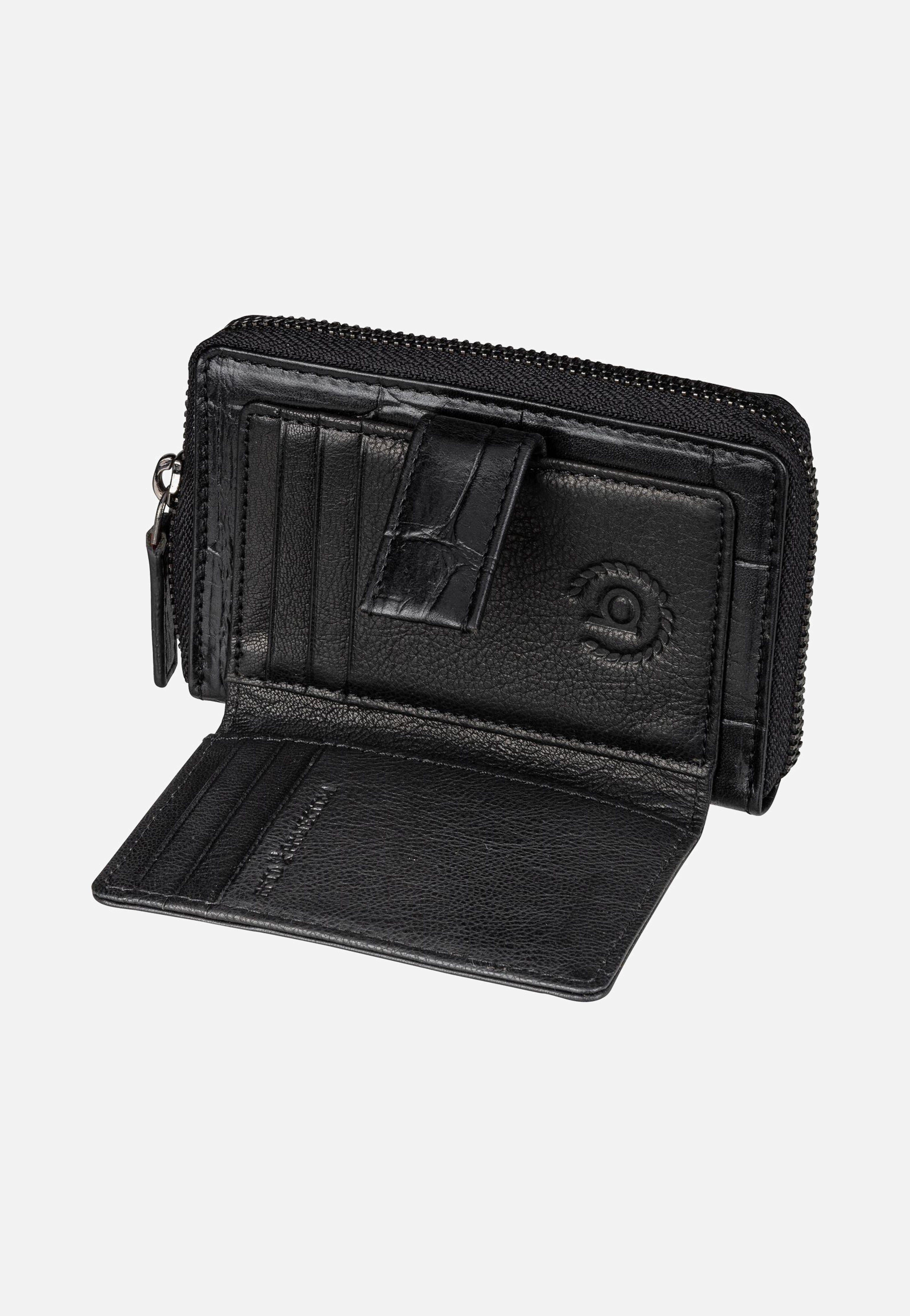 Bugatti Nevio Zip 5911 Schwarz Portemonnaie
