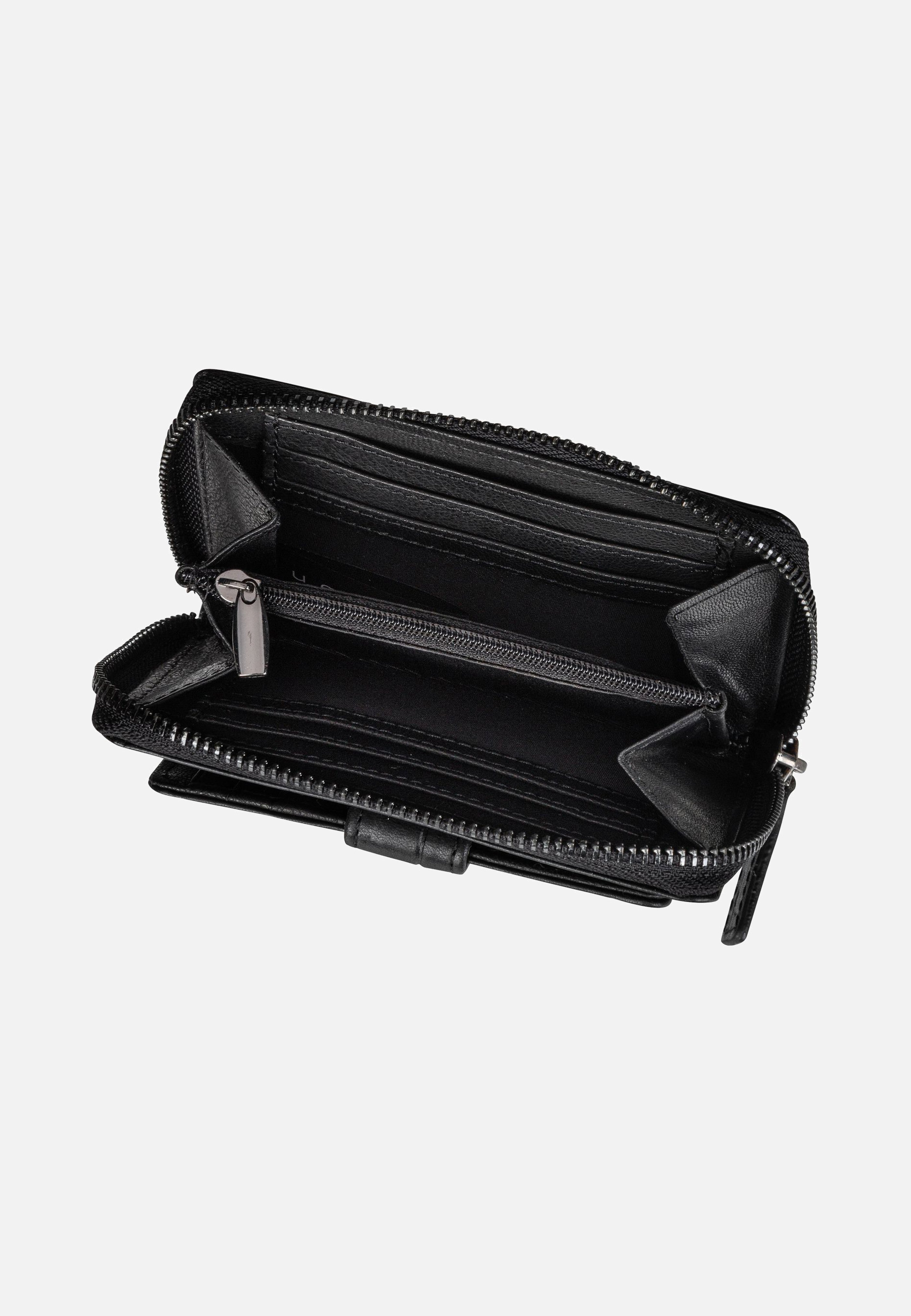 Bugatti Nevio Zip 5911 Schwarz Portemonnaie