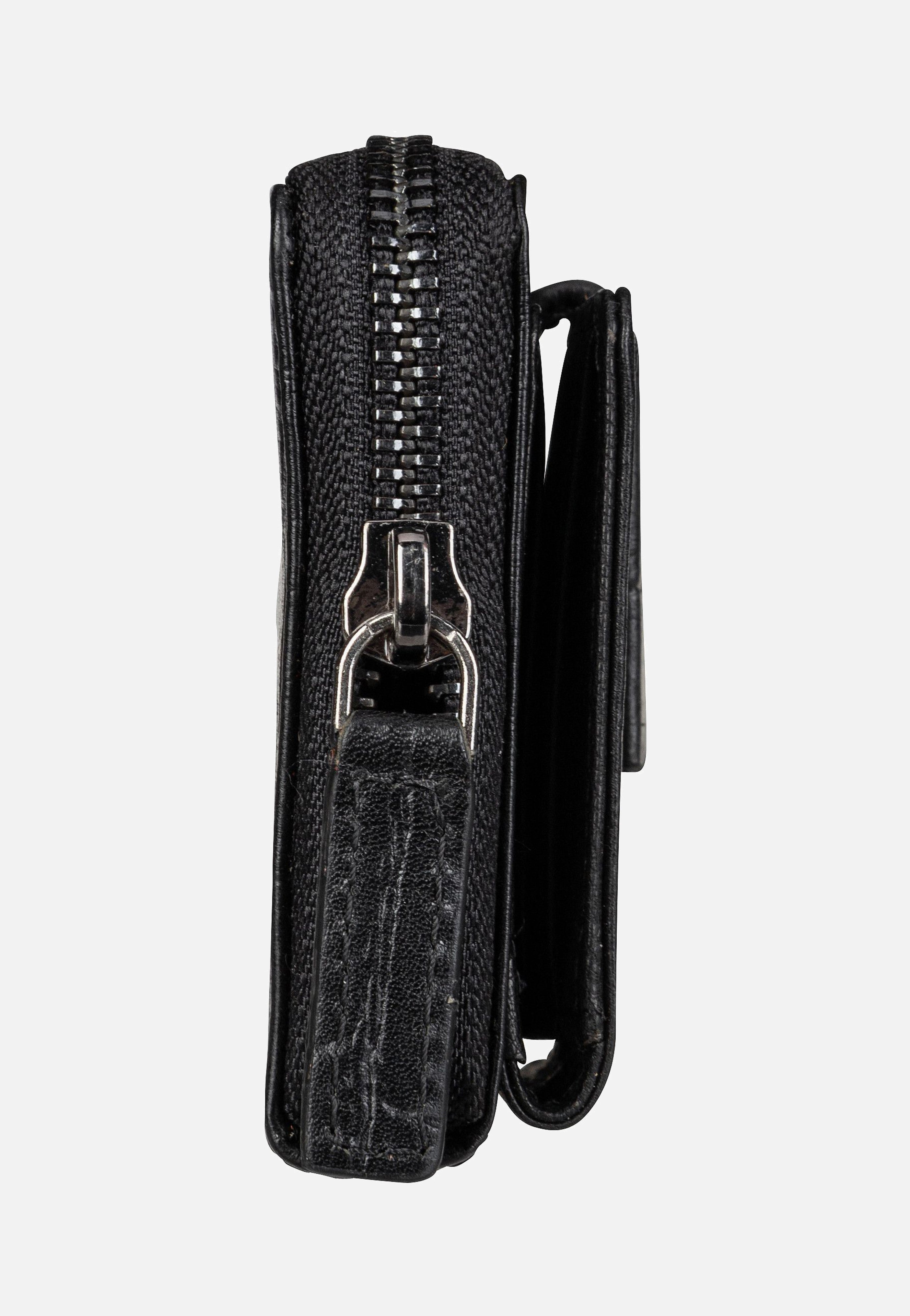 Bugatti Nevio Zip 5911 Schwarz Portemonnaie