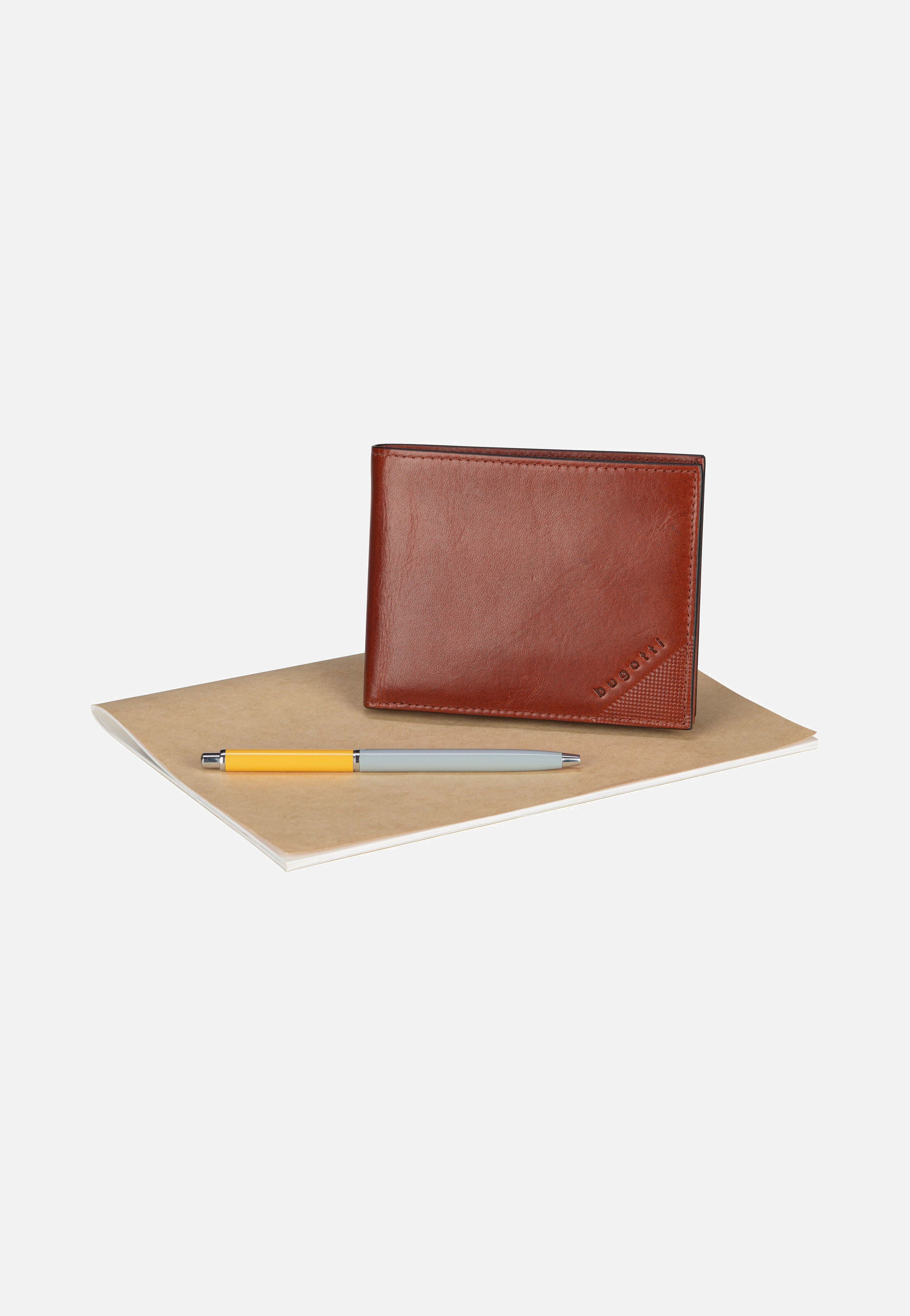 Bugatti Nobile Horizontal with Flap Cognac Portemonnaie