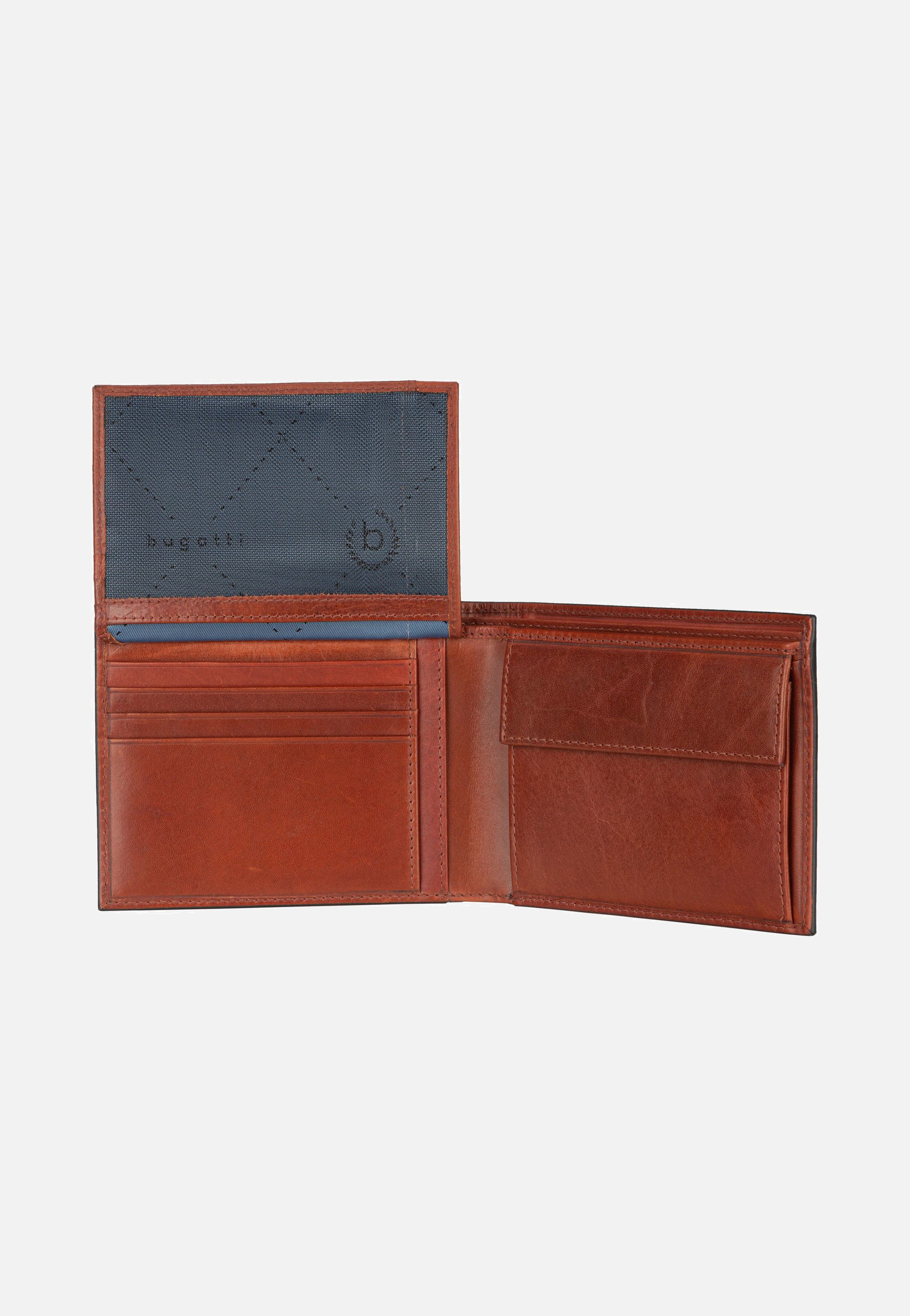Bugatti Nobile Horizontal with Flap Cognac Portemonnaie