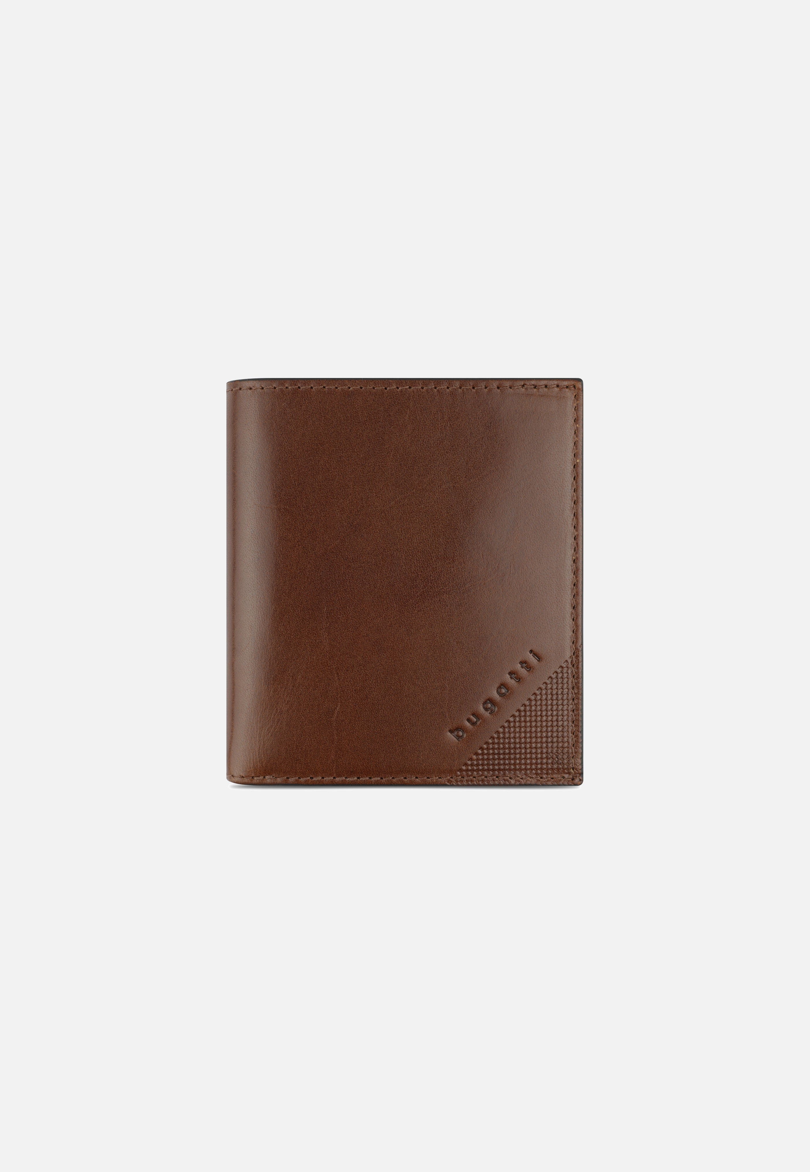 Bugatti Nobile Vertical Small with Flap Cognac Portemonnaie
