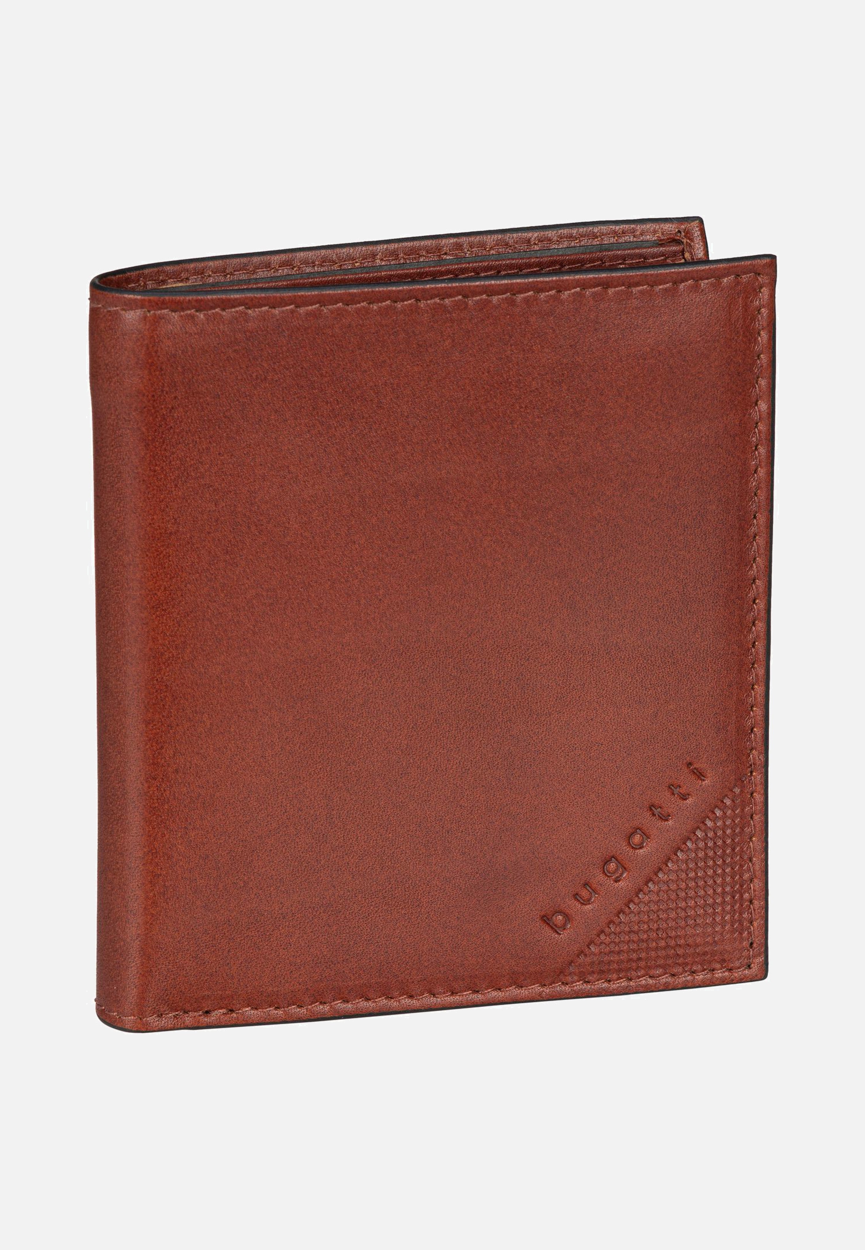 Bugatti Nobile Vertical Small with Flap Cognac Portemonnaie