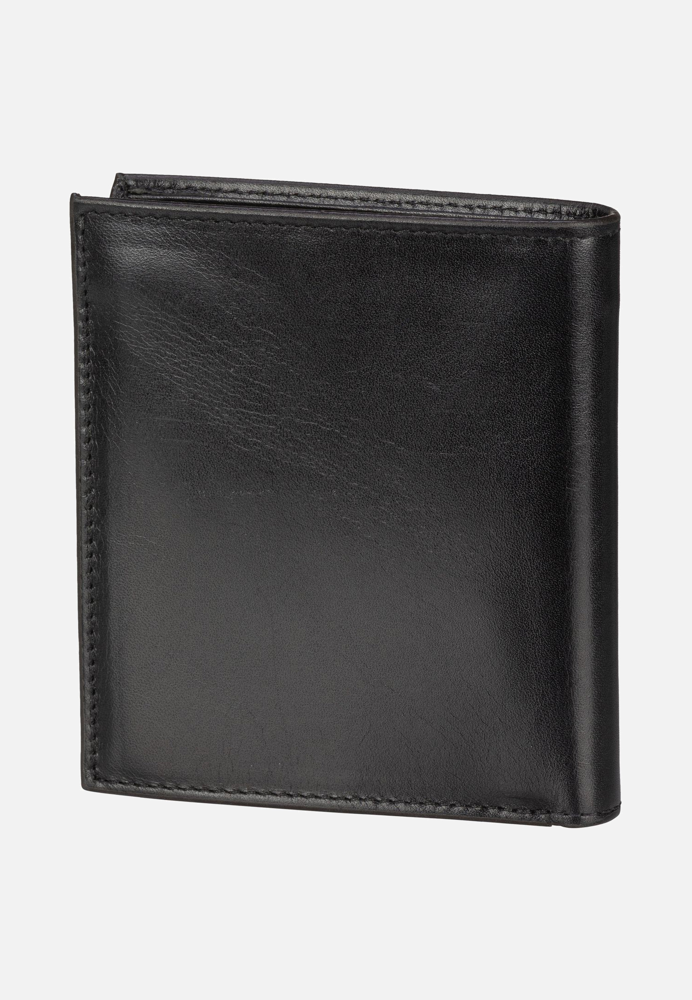 Bugatti Nobile Vertical Small with Flap Schwarz Portemonnaie