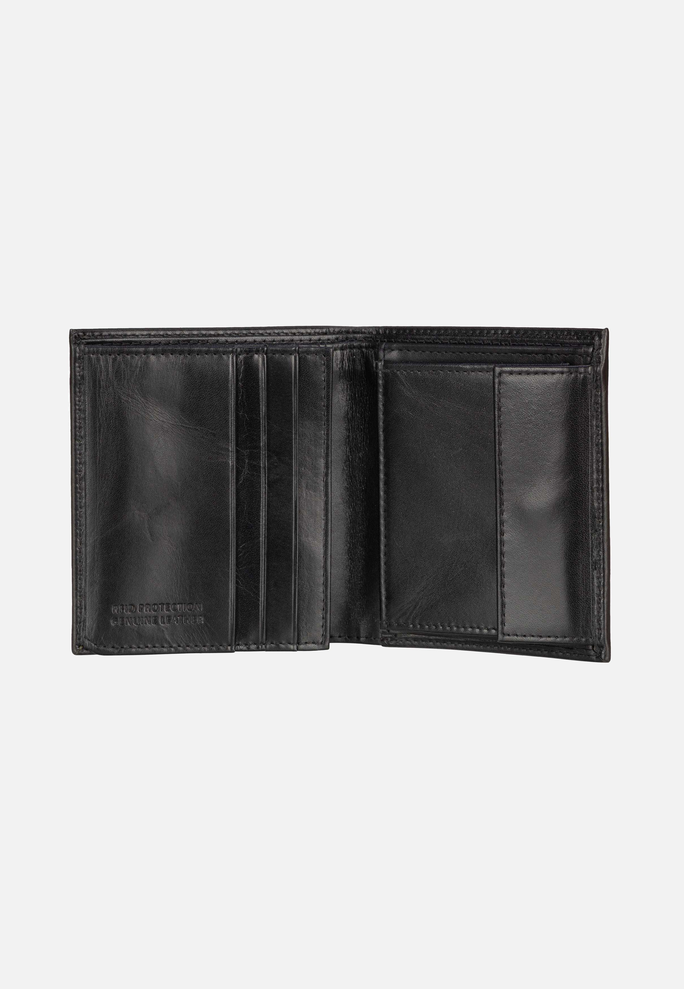Bugatti Nobile Vertical Small with Flap Schwarz Portemonnaie
