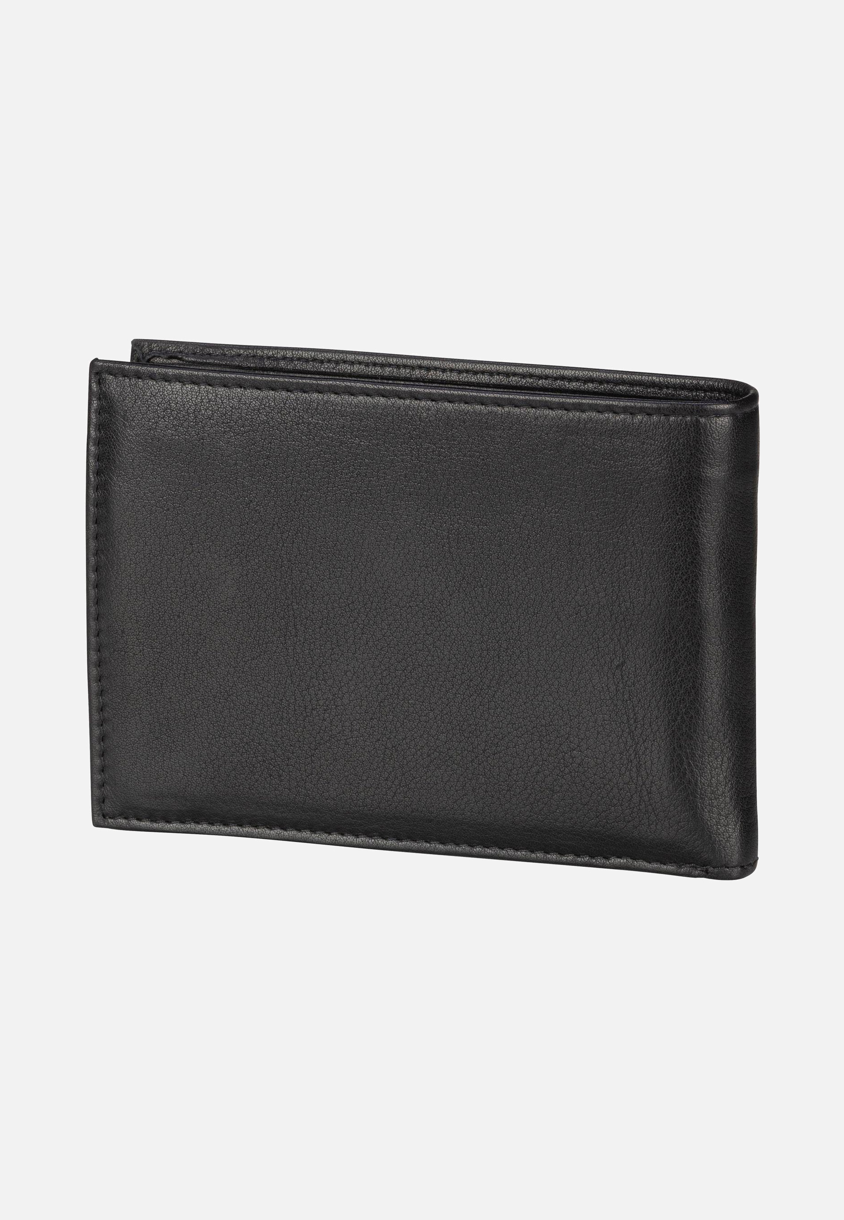 Bugatti Nome Horizontal with Flap II Schwarz Portemonnaie