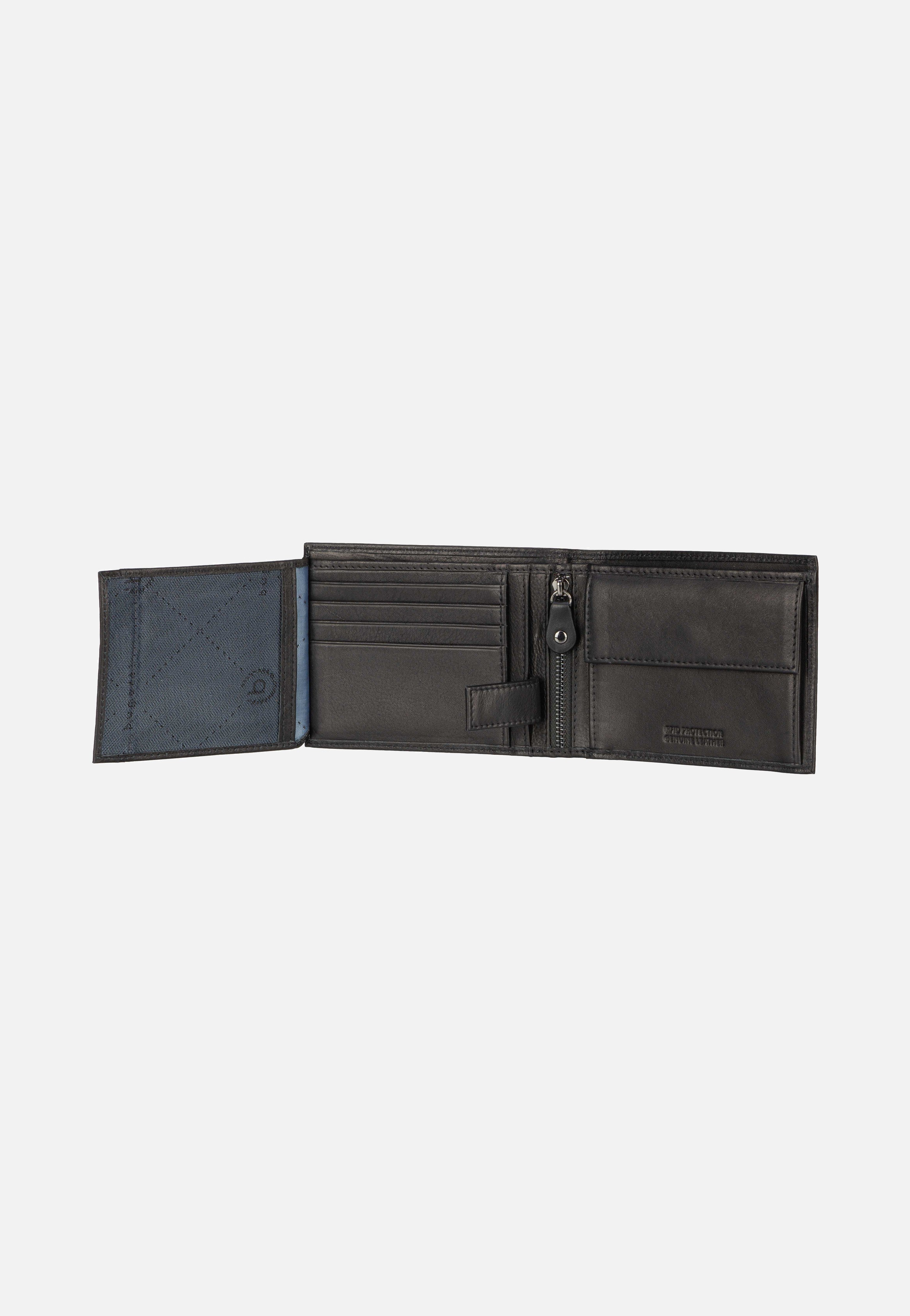 Bugatti Nome Horizontal with Flap III Schwarz Portemonnaie