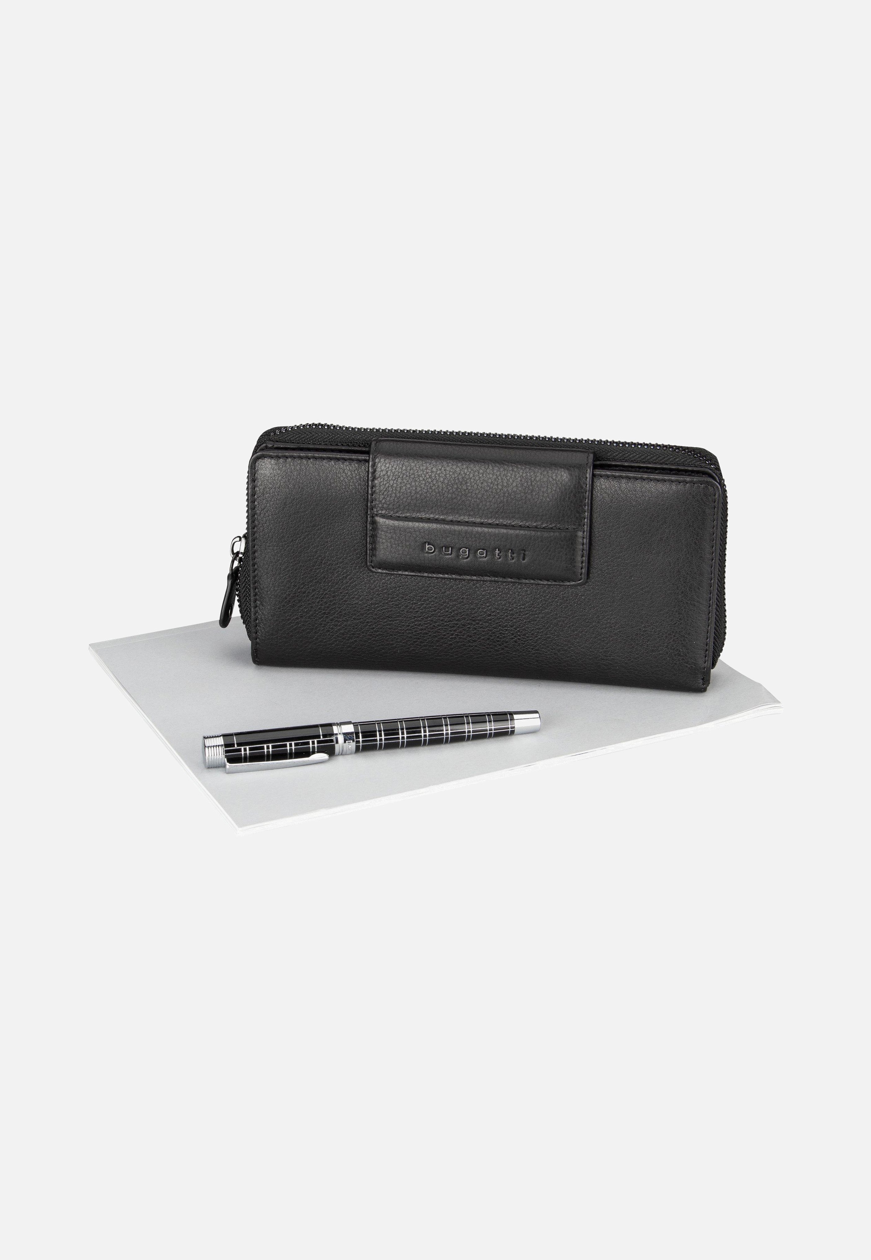 Bugatti Nome Long Ladies Zip Schwarz Portemonnaie