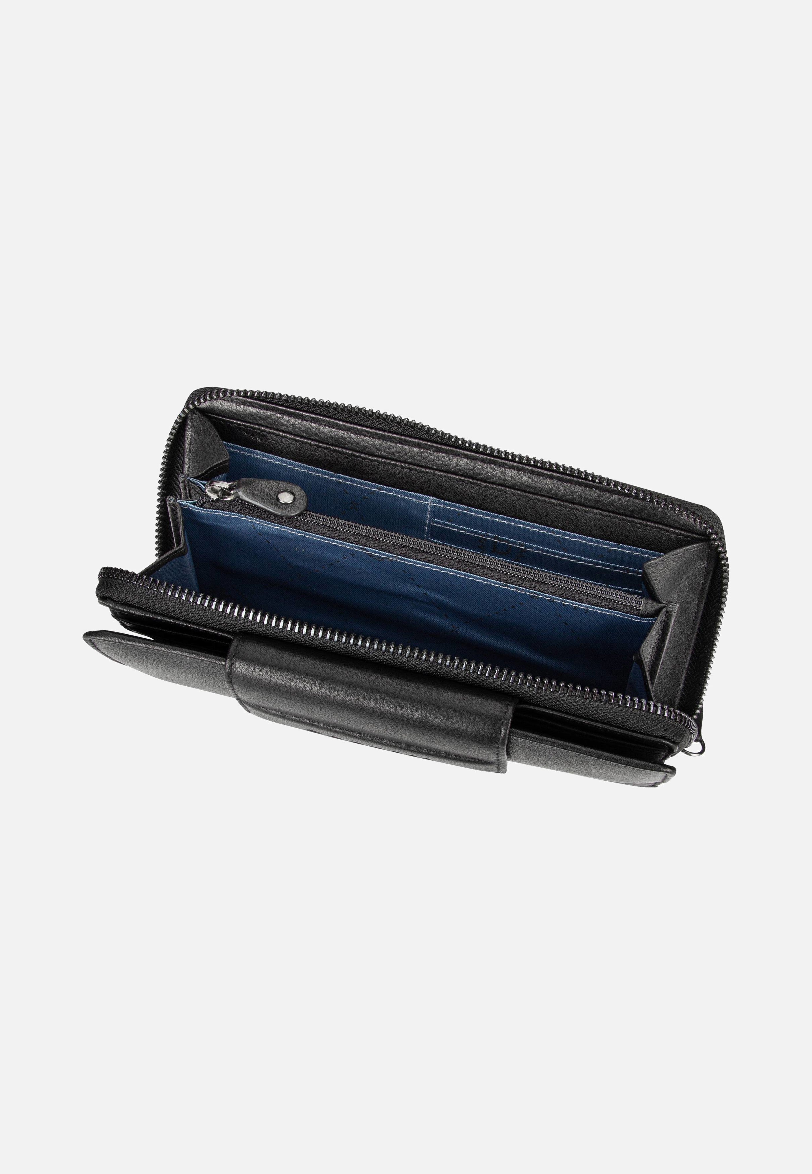 Bugatti Nome Long Ladies Zip Schwarz Portemonnaie