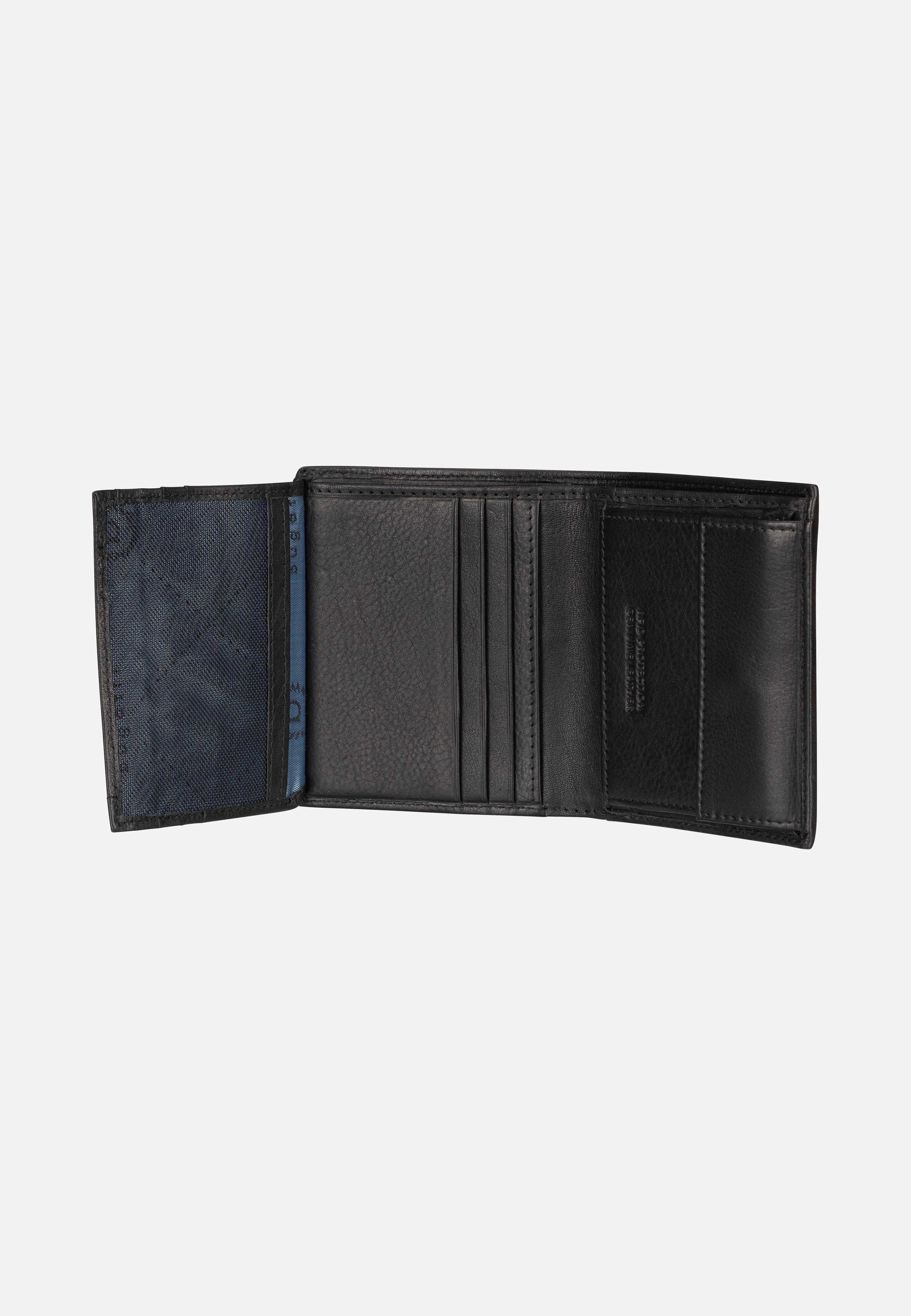 Bugatti Nome Vertical Small Schwarz Portemonnaie