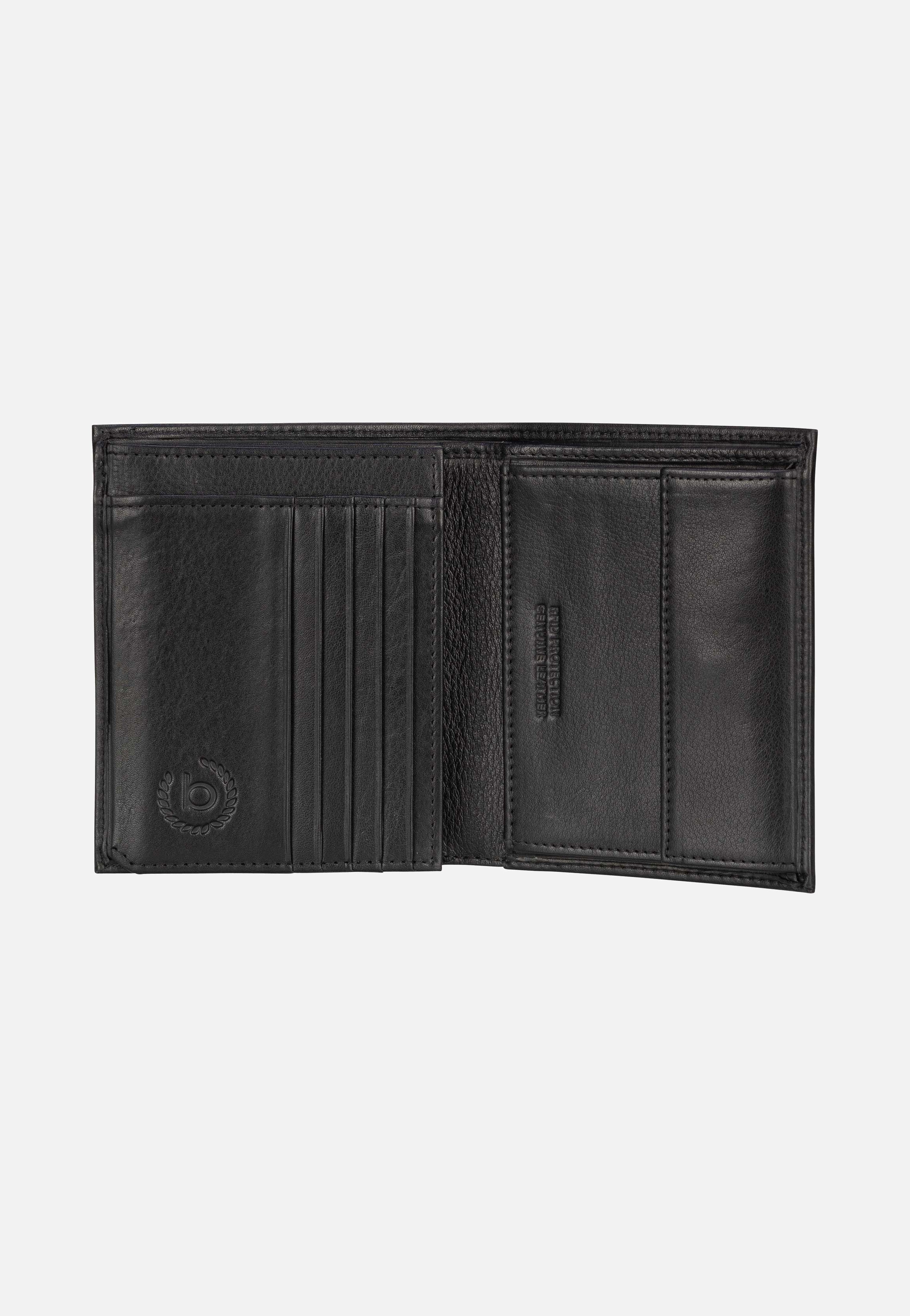 Bugatti Nome Vertical with Flap I Schwarz Portemonnaie