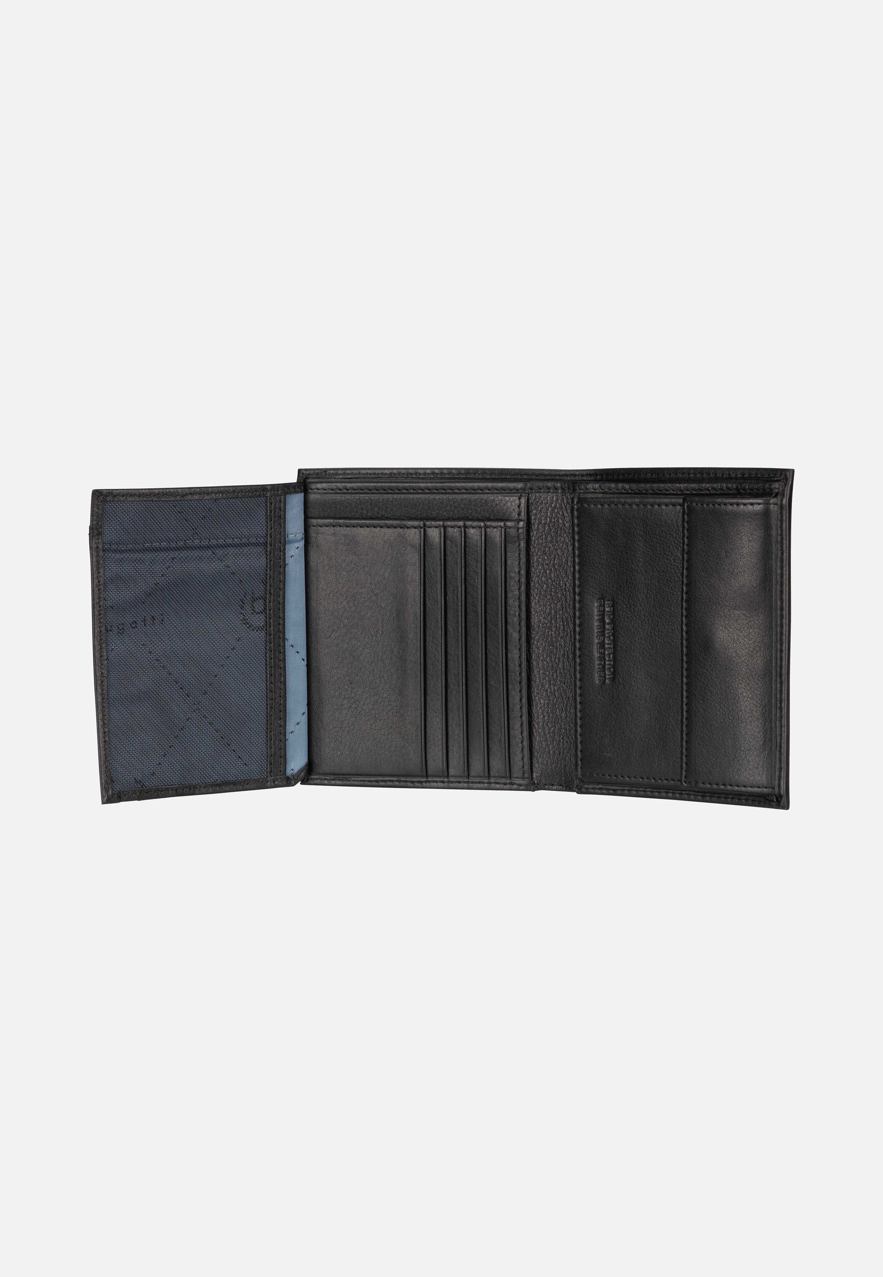 Bugatti Nome Vertical with Flap I Schwarz Portemonnaie