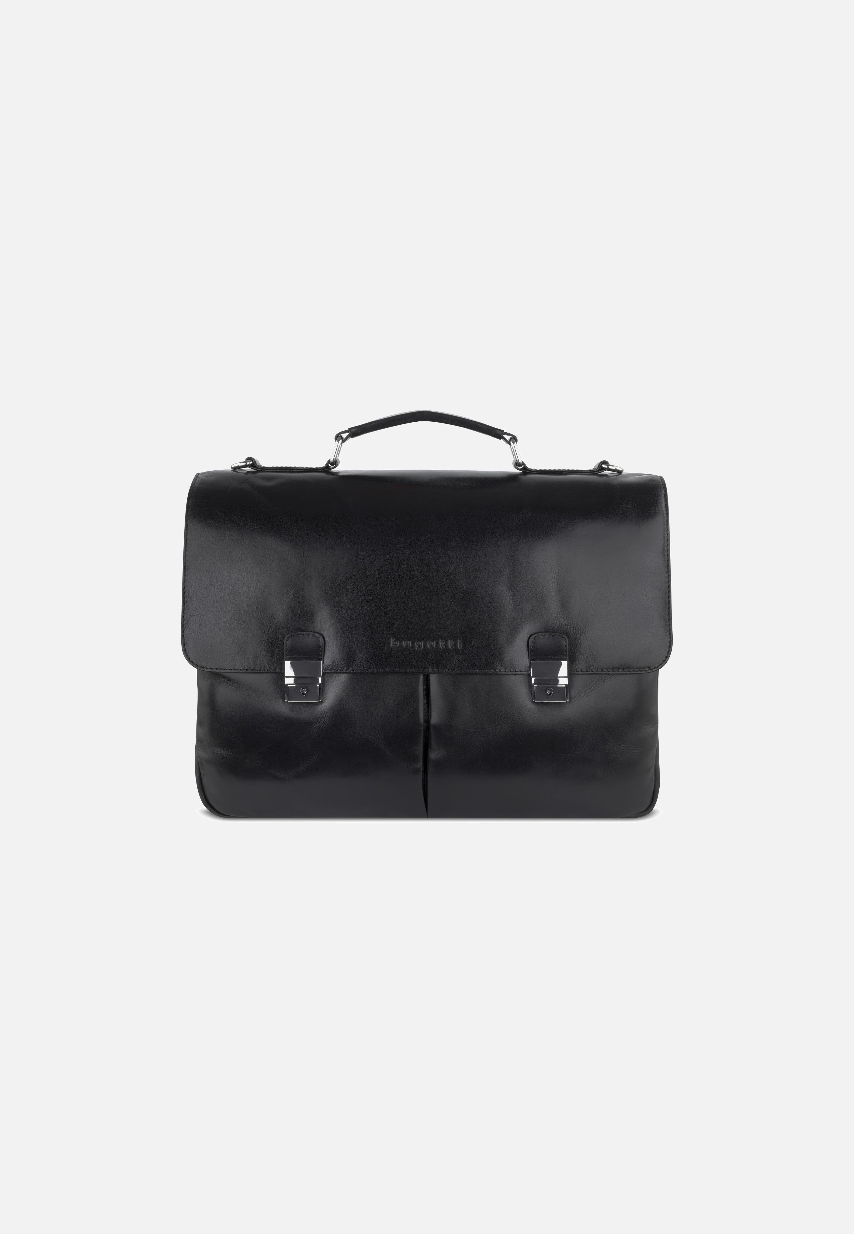 Bugatti Romano Large Schwarz Aktentasche