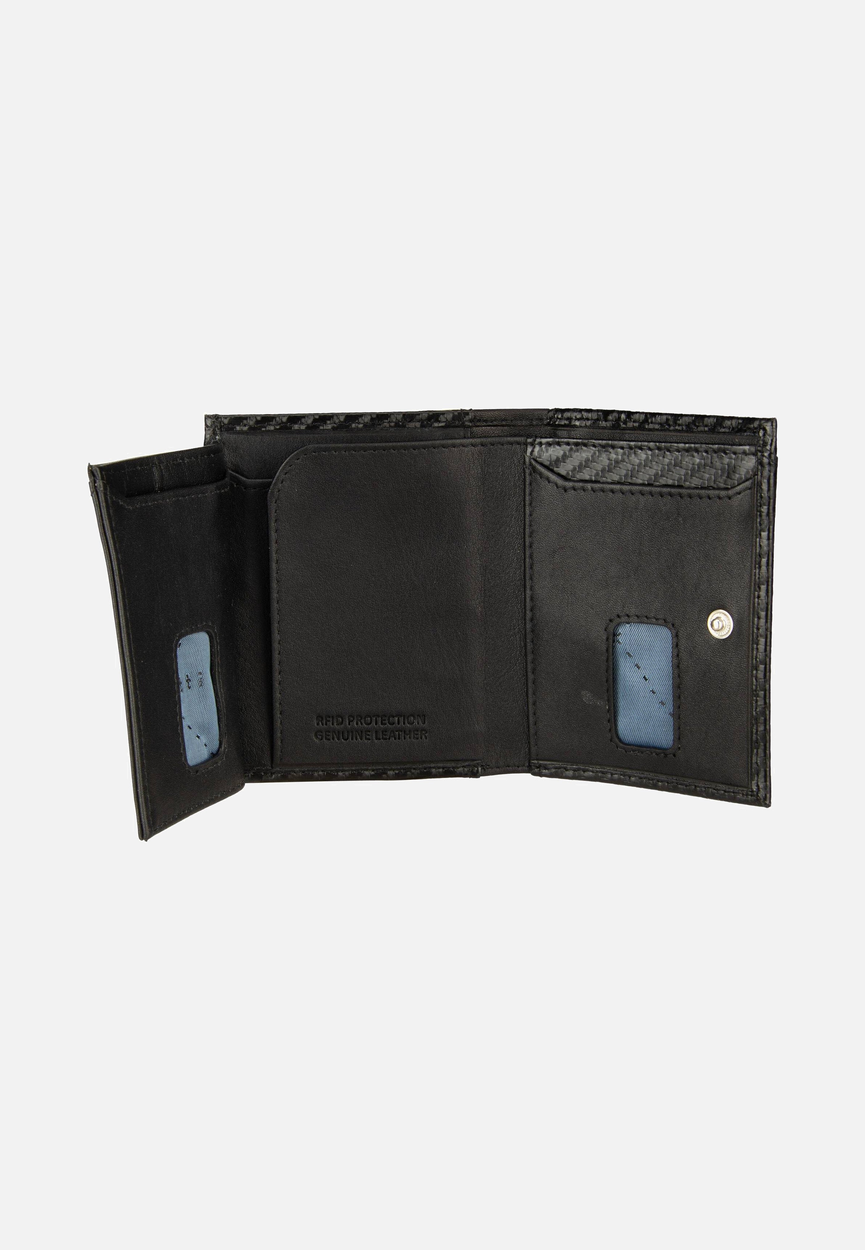Bugatti Secure Slim Mini 1490C Schwarz Card Holder