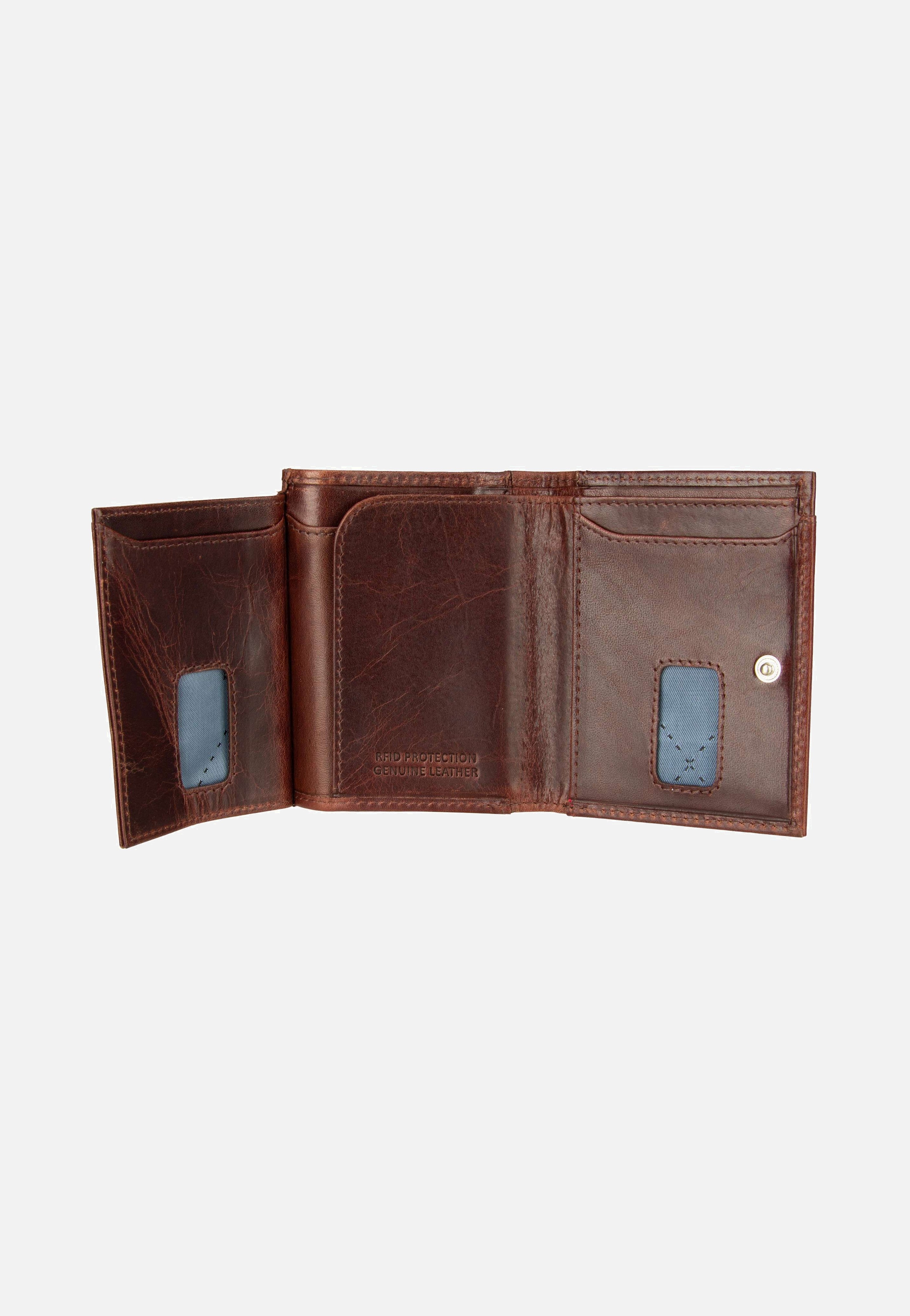Bugatti Secure Slim Mini 1490R Braun Card Holder
