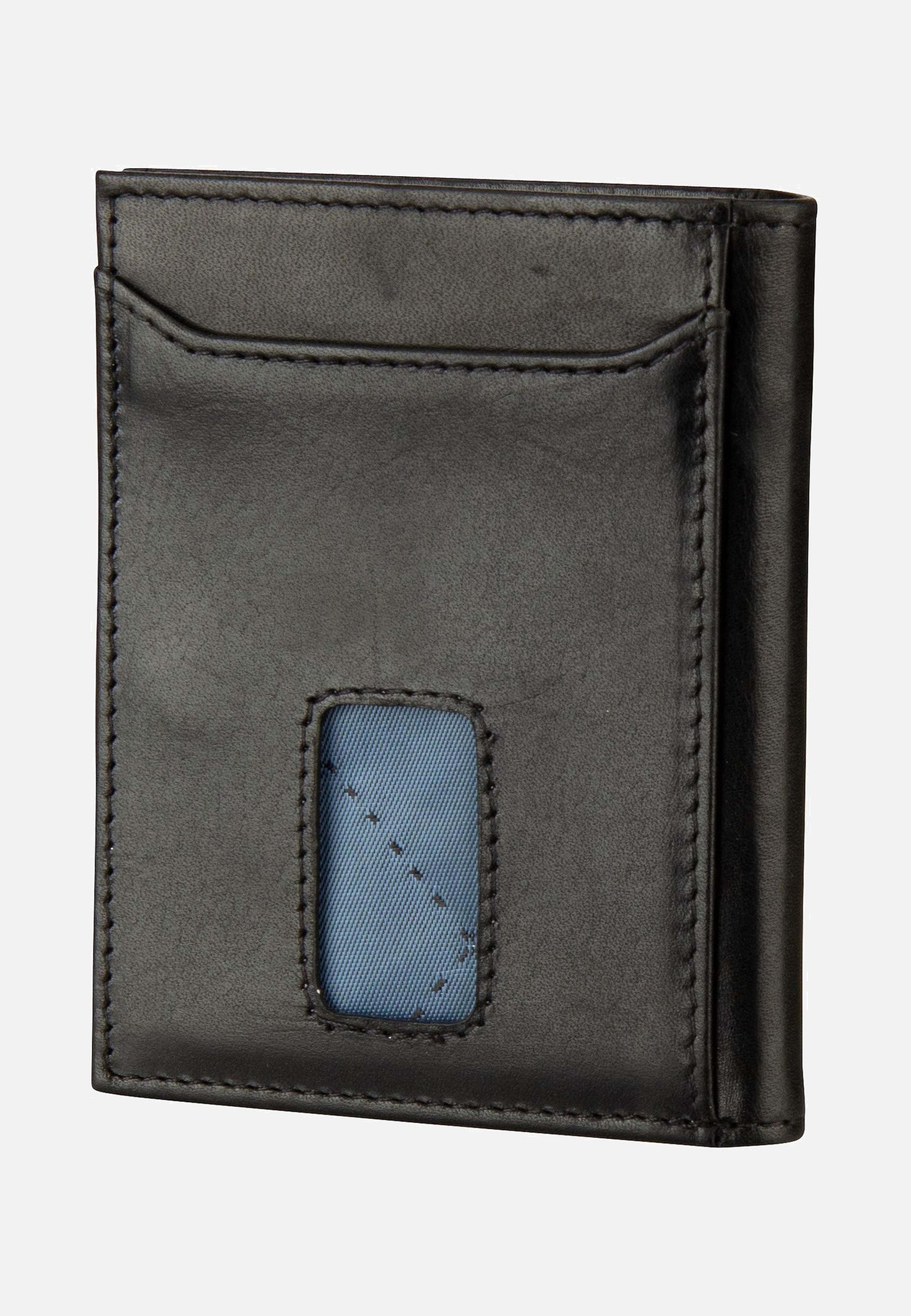 Bugatti Secure Slim Mini 1490R Schwarz Card Holder