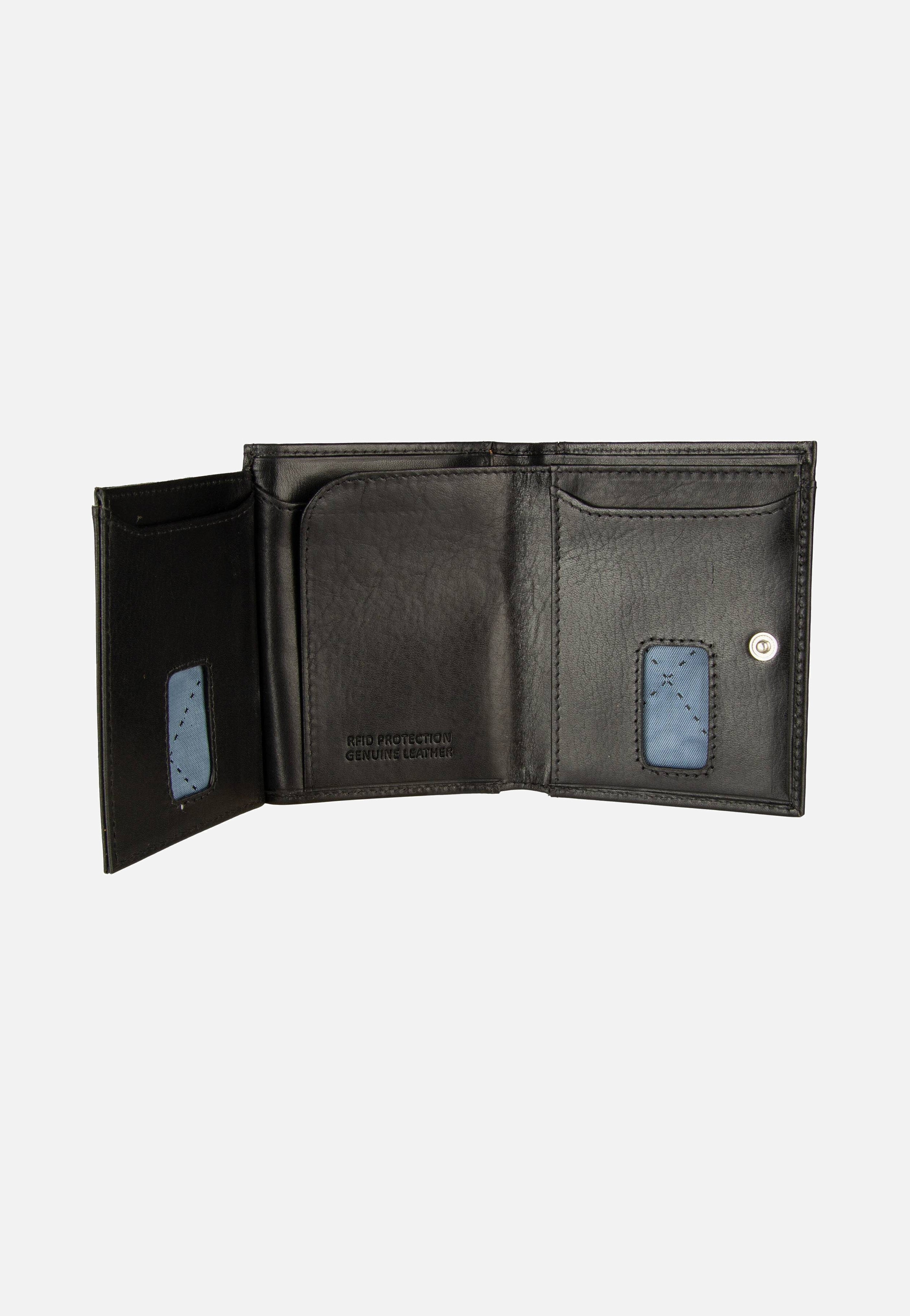 Bugatti Secure Slim Mini 1490R Schwarz Card Holder