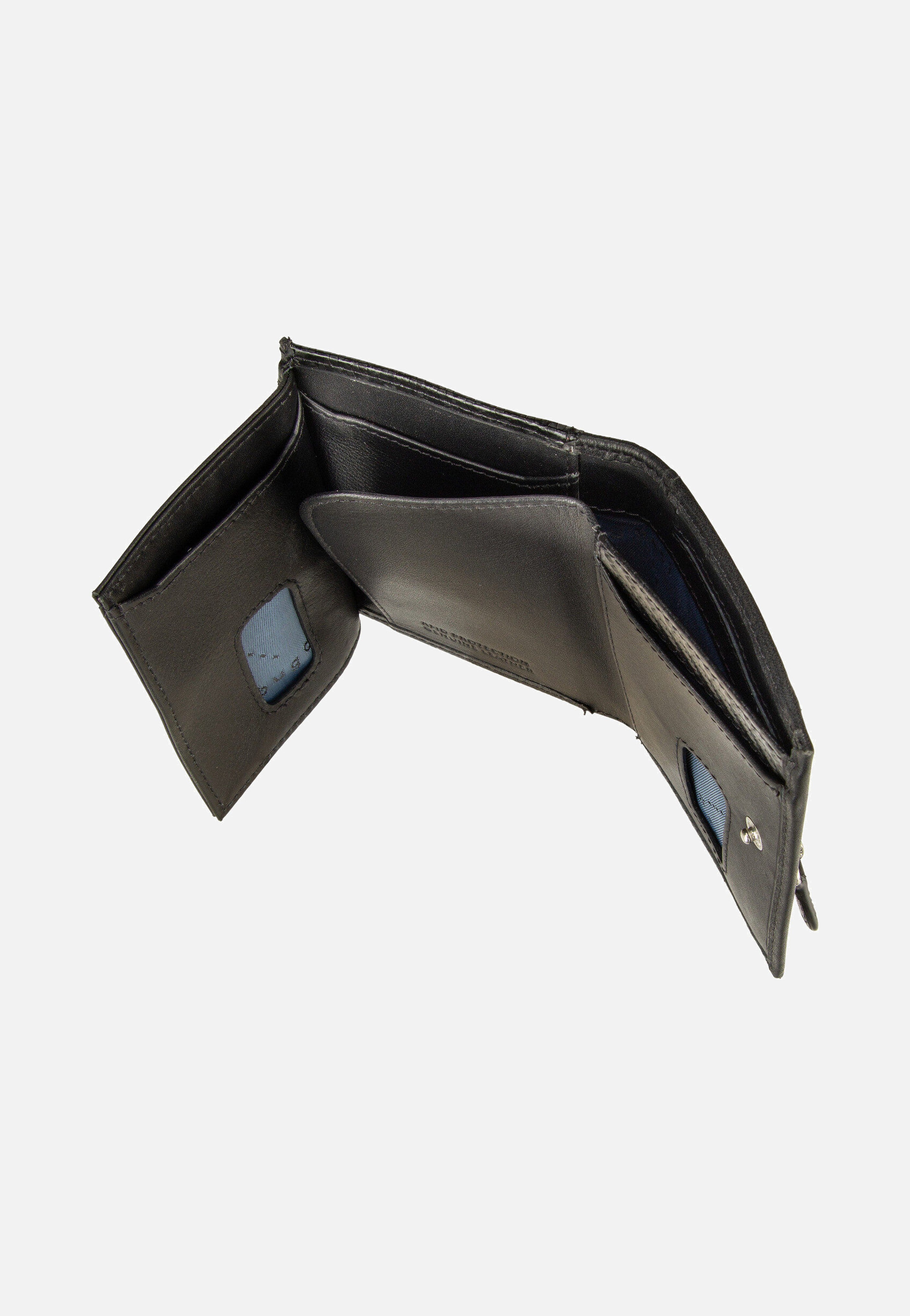 Bugatti Secure Slim Mini Zip Special 1485C Schwarz Portemonnaie