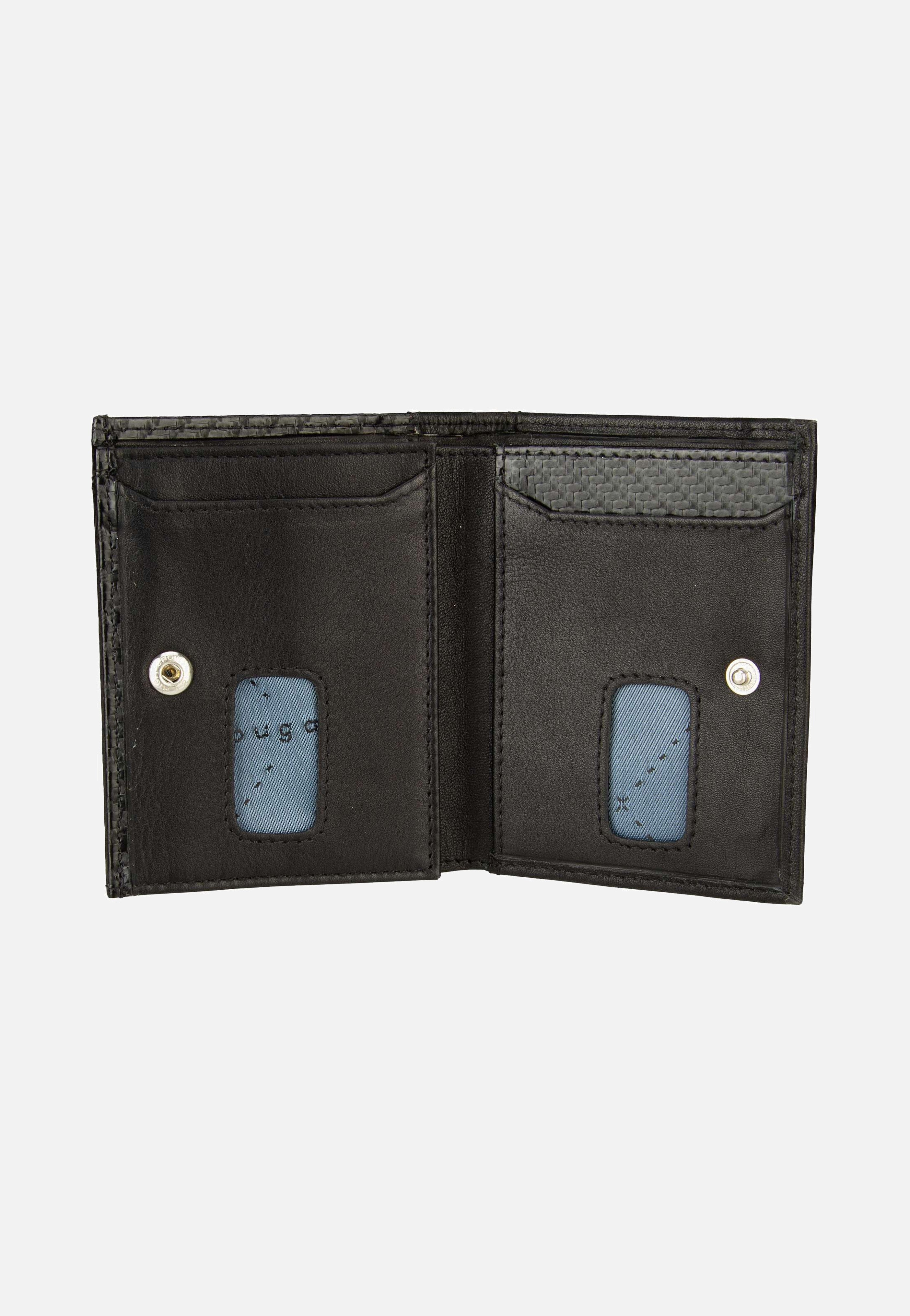 Bugatti Secure Slim Mini Zip Special 1485C Schwarz Portemonnaie