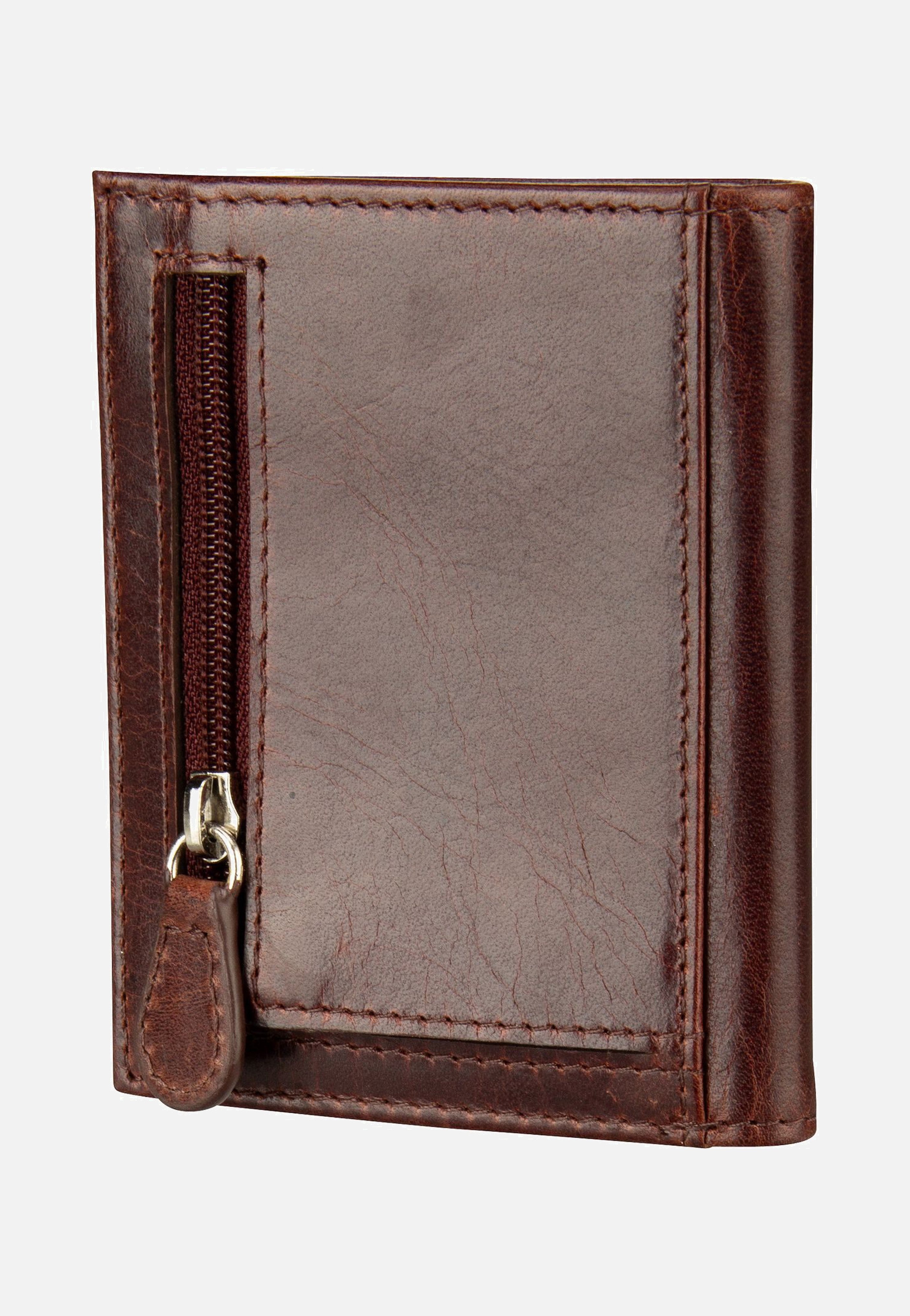 Bugatti Secure Slim Mini Zip Special 1485R Braun Portemonnaie