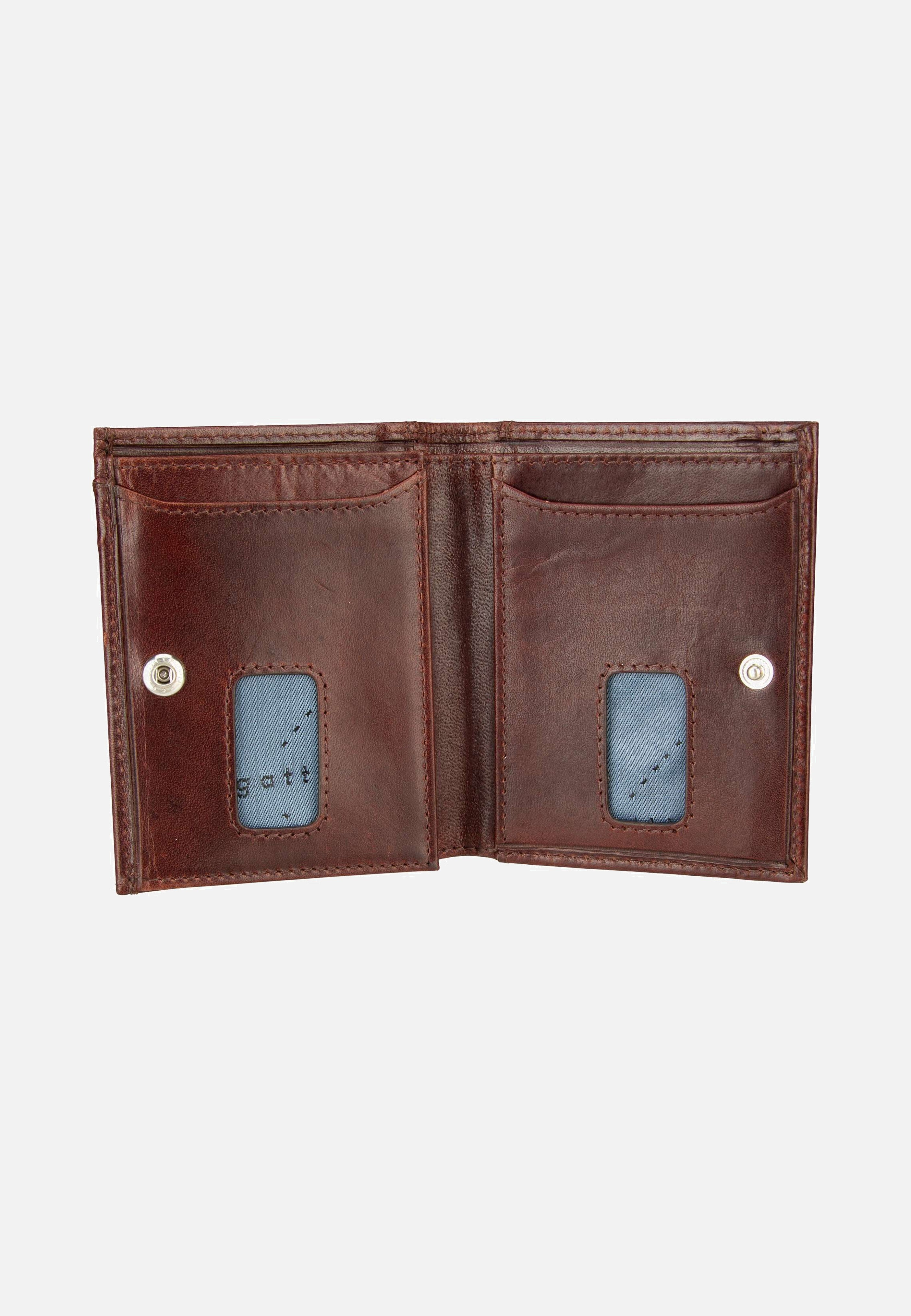 Bugatti Secure Slim Mini Zip Special 1485R Braun Portemonnaie