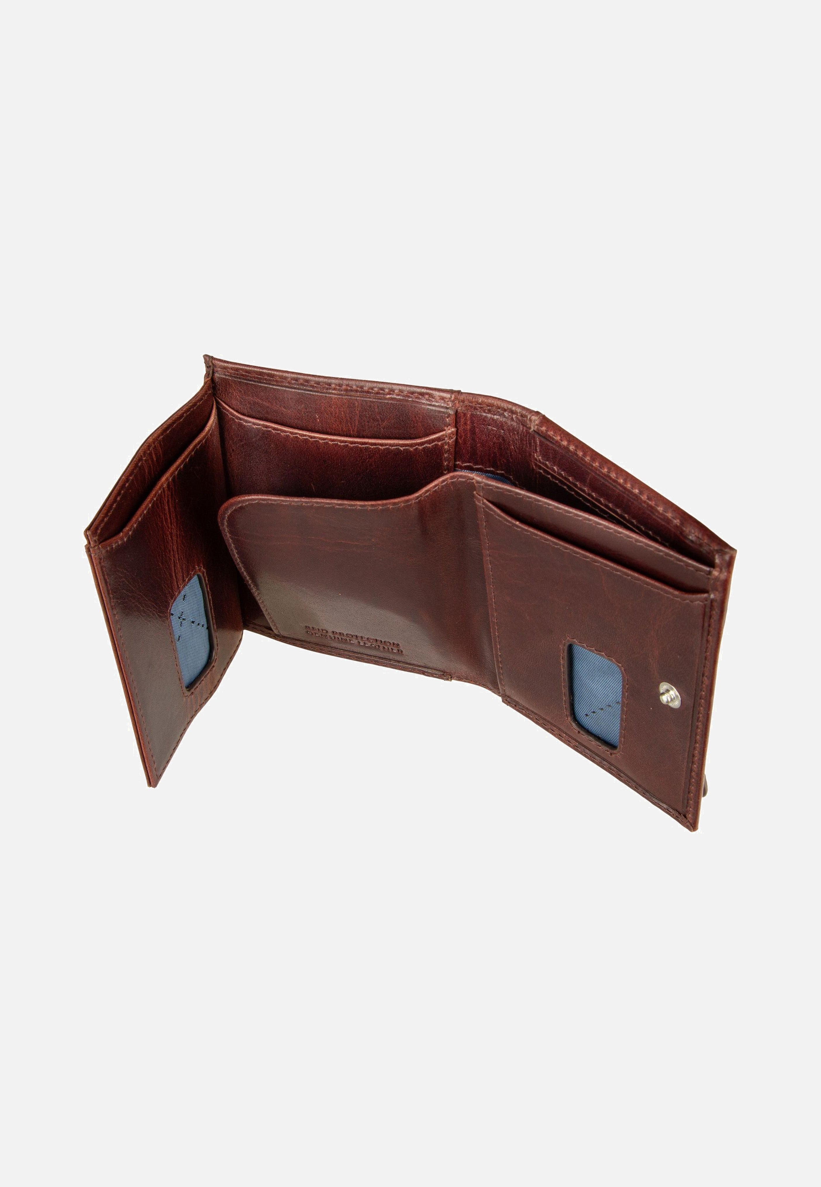 Bugatti Secure Slim Mini Zip Special 1485R Braun Portemonnaie