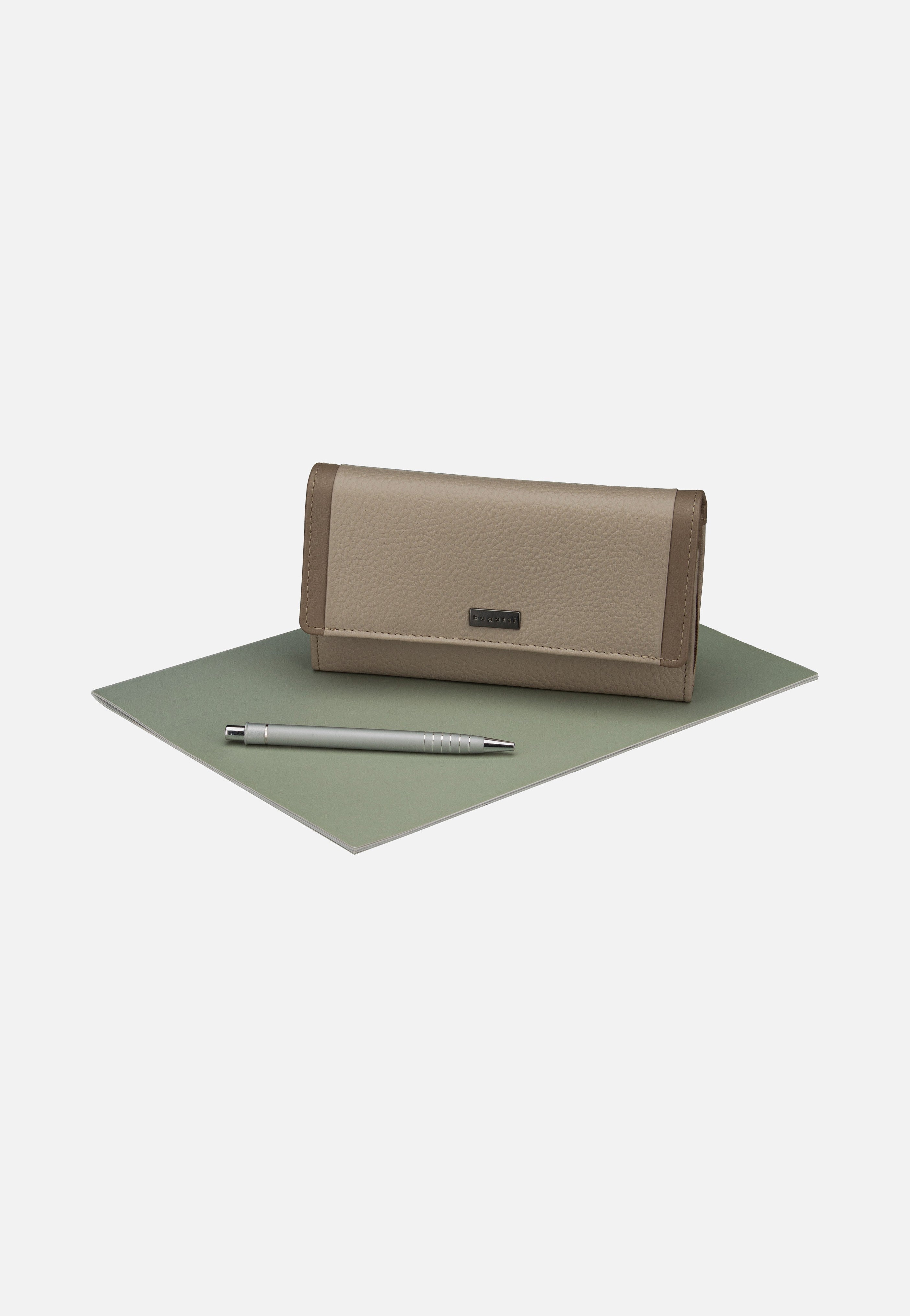 Bugatti Sina Ladies Long With Flap Beige Portemonnaie