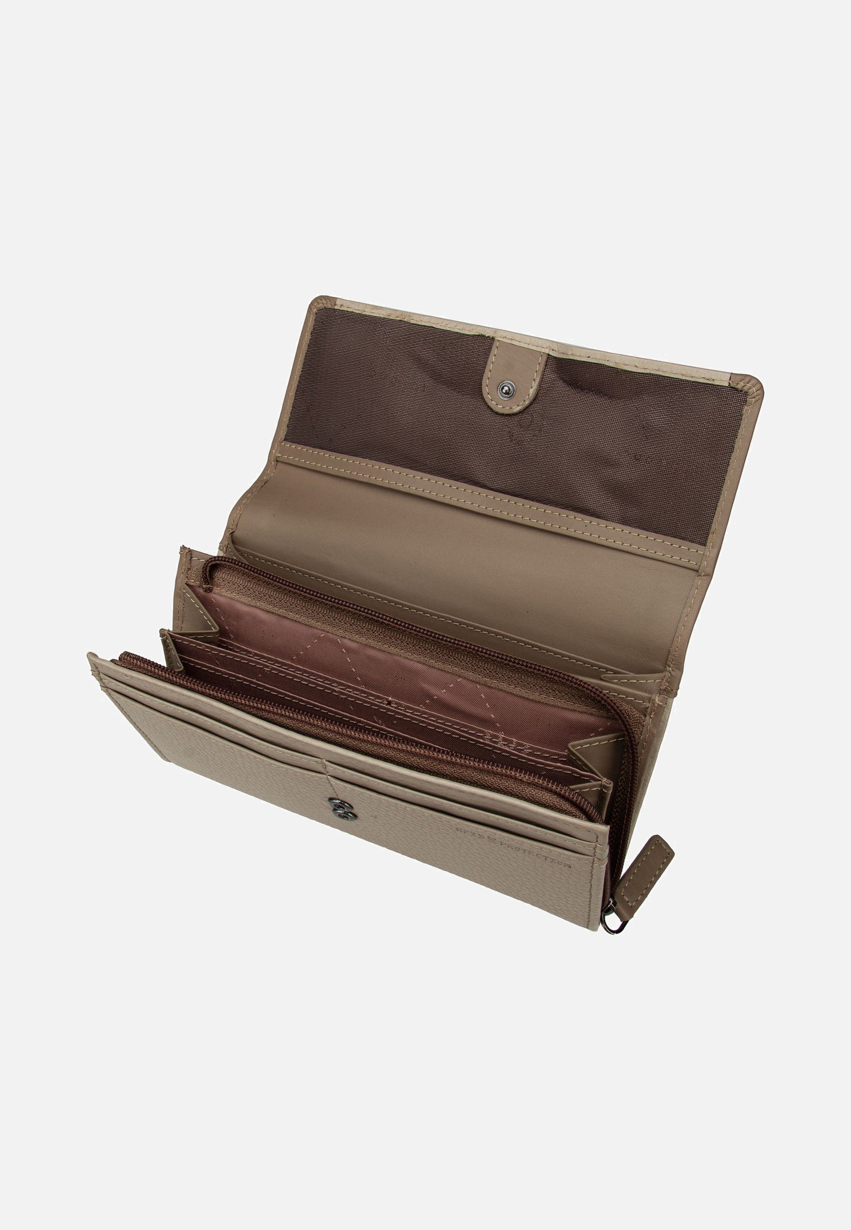 Bugatti Sina Ladies Long With Flap Beige Portemonnaie