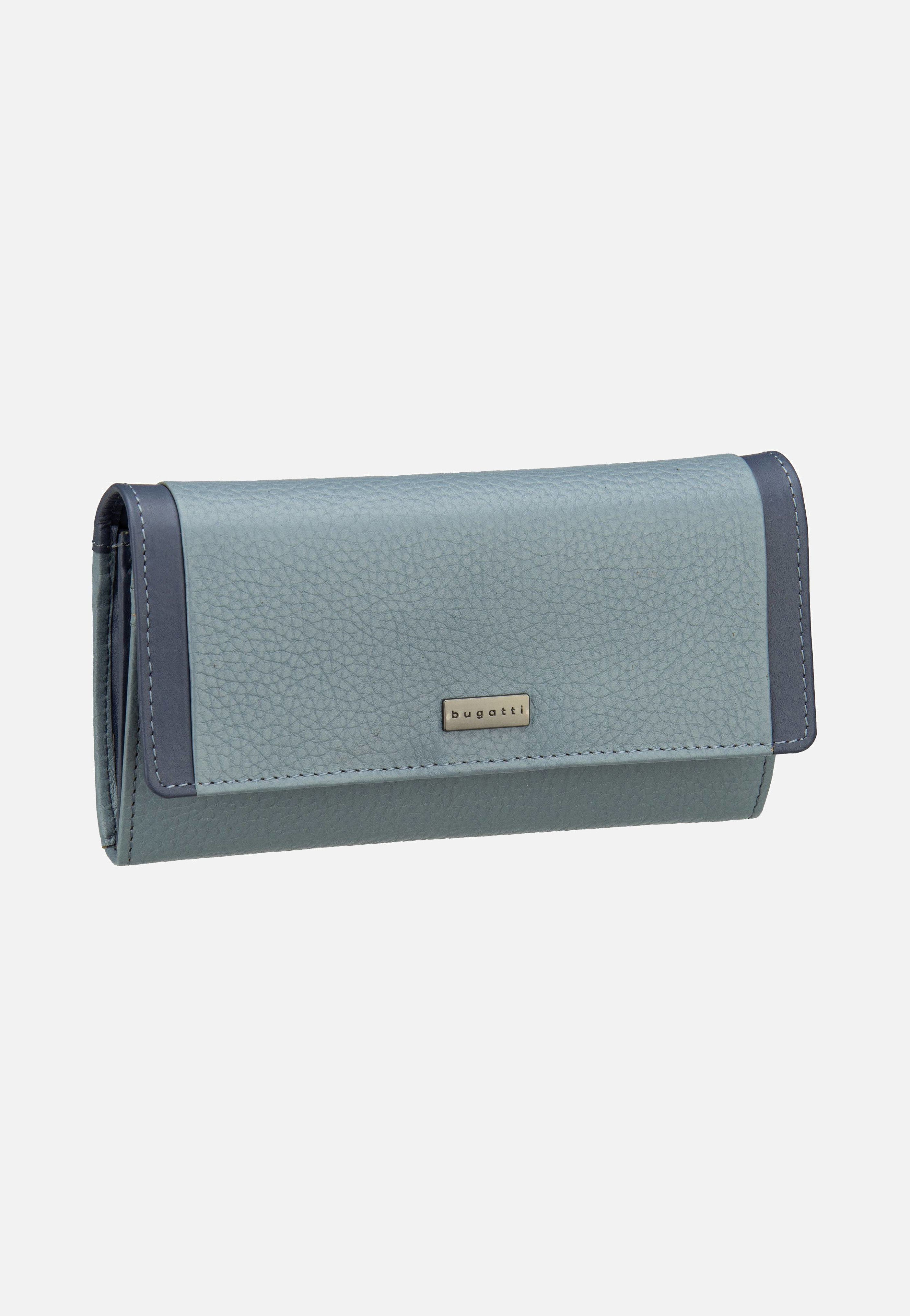 Bugatti Sina Ladies Long With Flap Denim Portemonnaie