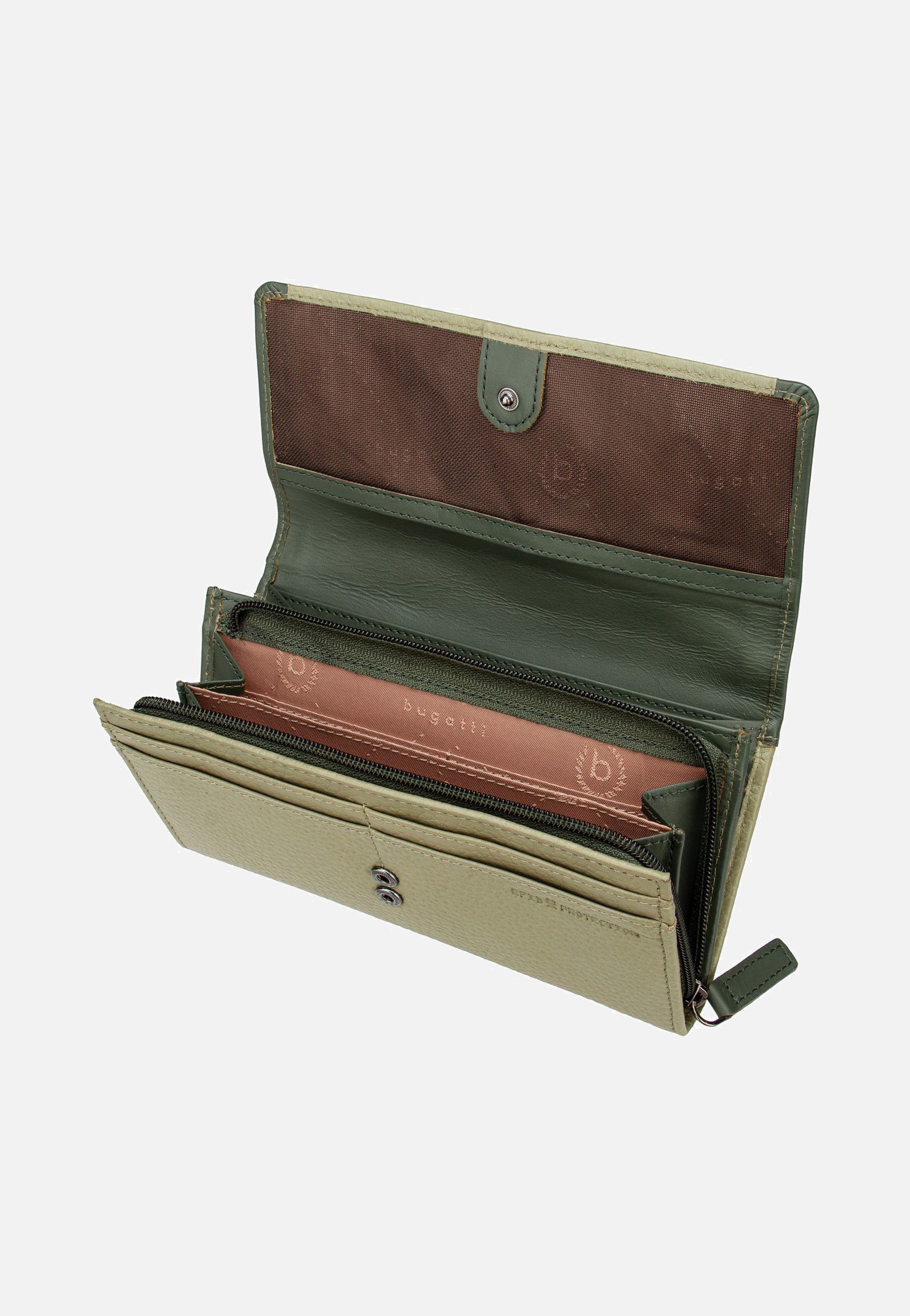 Bugatti Sina Ladies Long With Flap Grün Portemonnaie