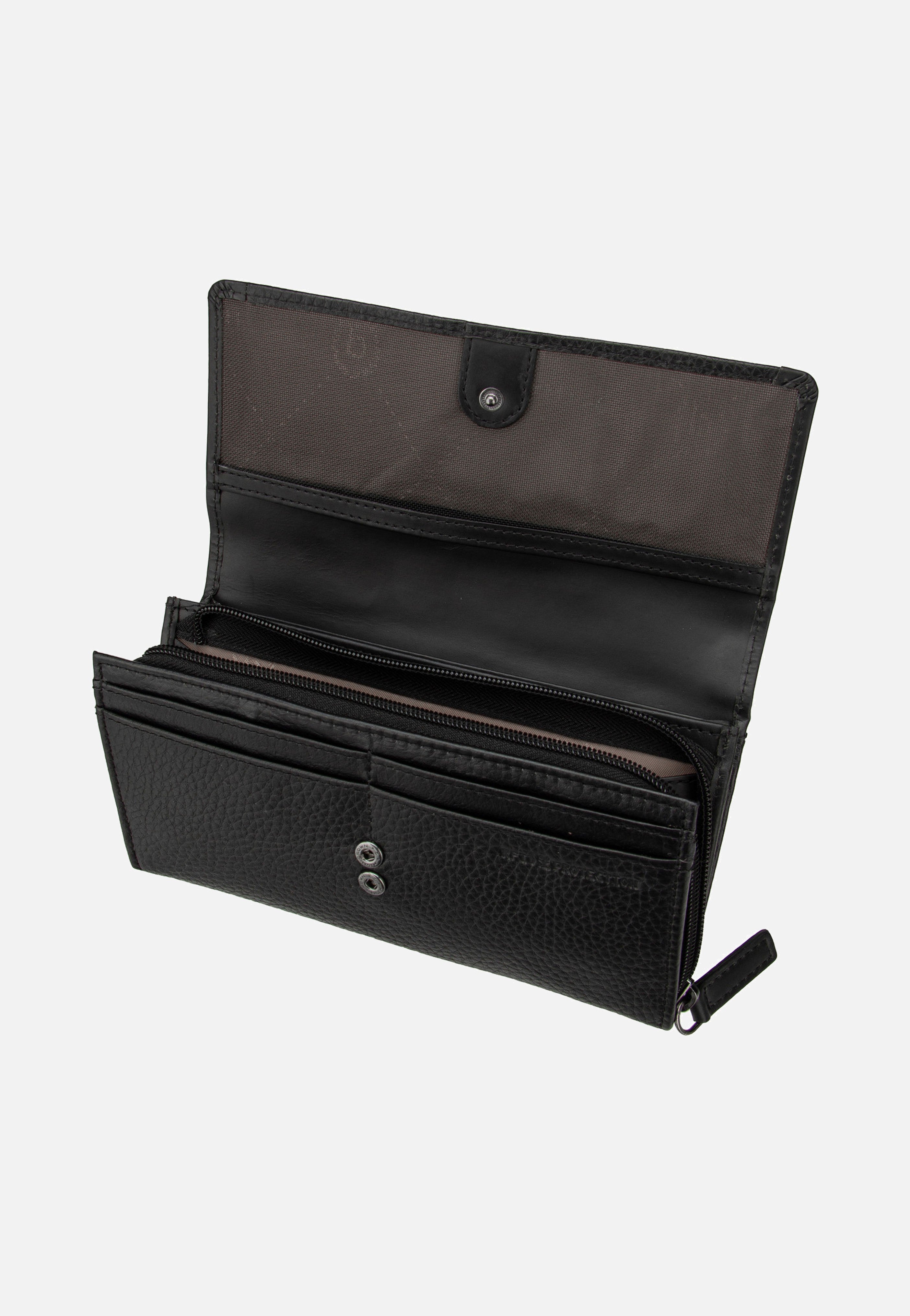 Bugatti Sina Ladies Long With Flap Schwarz Portemonnaie