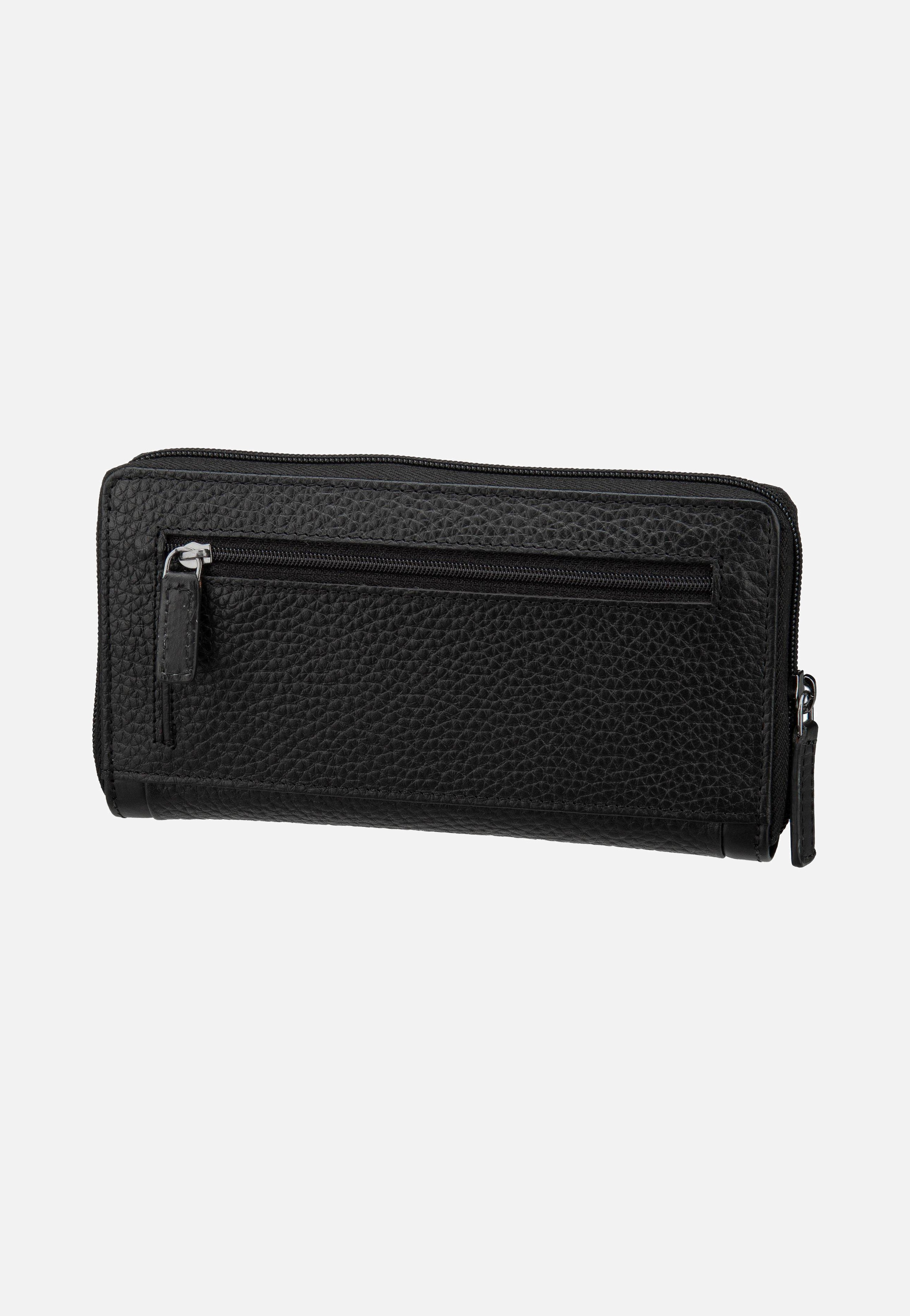 Bugatti Sina Ladies Long Zip Schwarz Portemonnaie