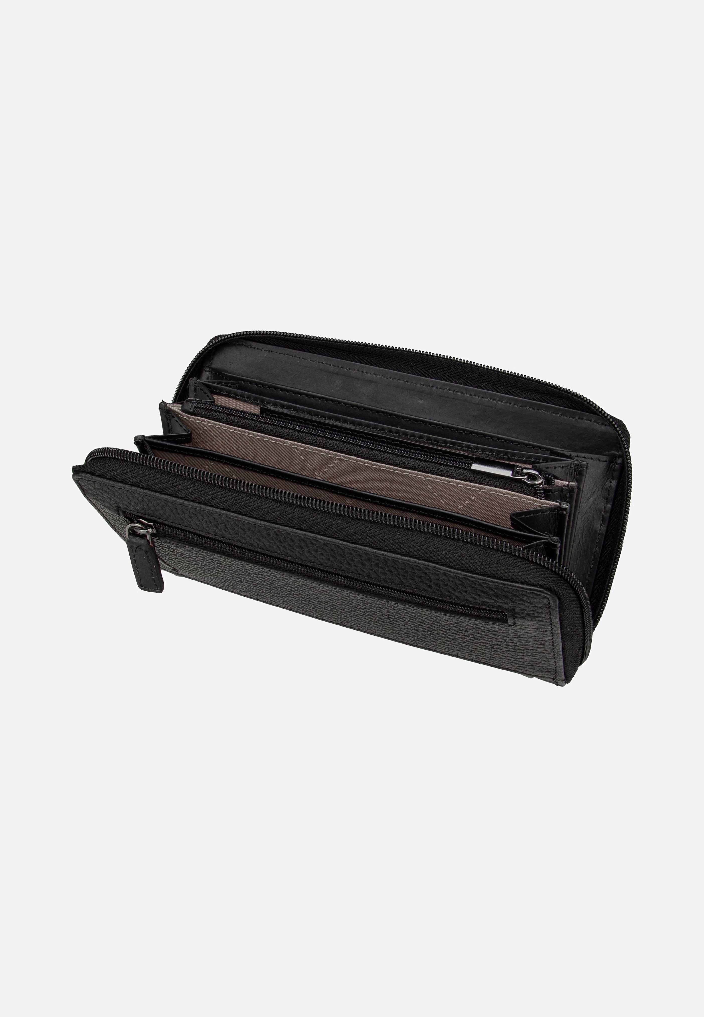 Bugatti Sina Ladies Long Zip Schwarz Portemonnaie