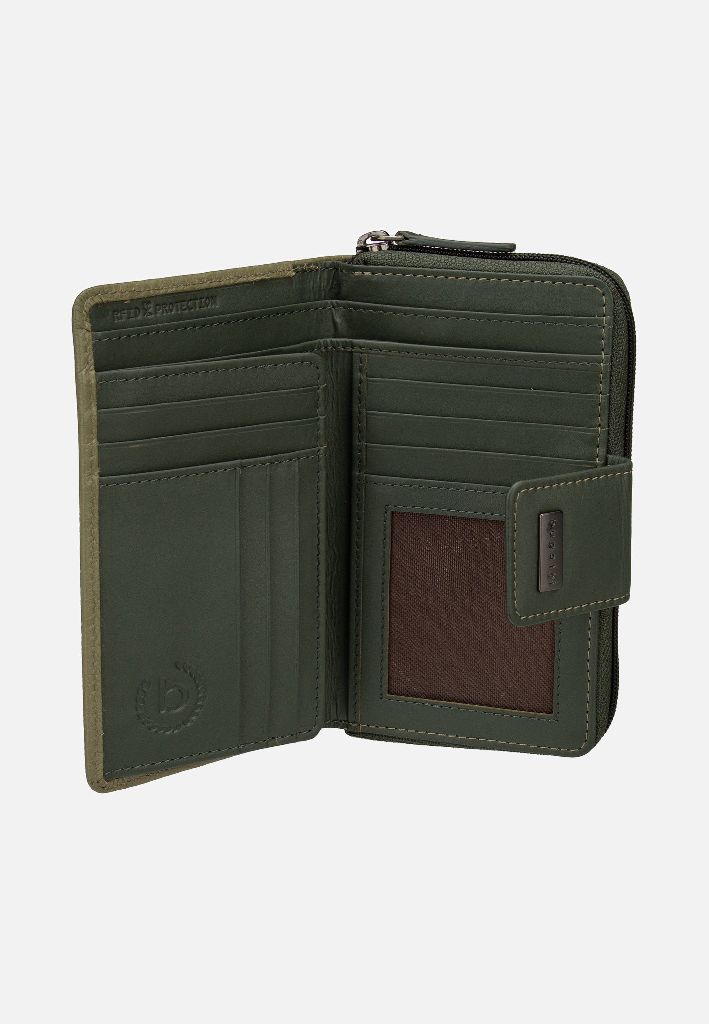 Bugatti Sina Ladies Zip I Grün Portemonnaie