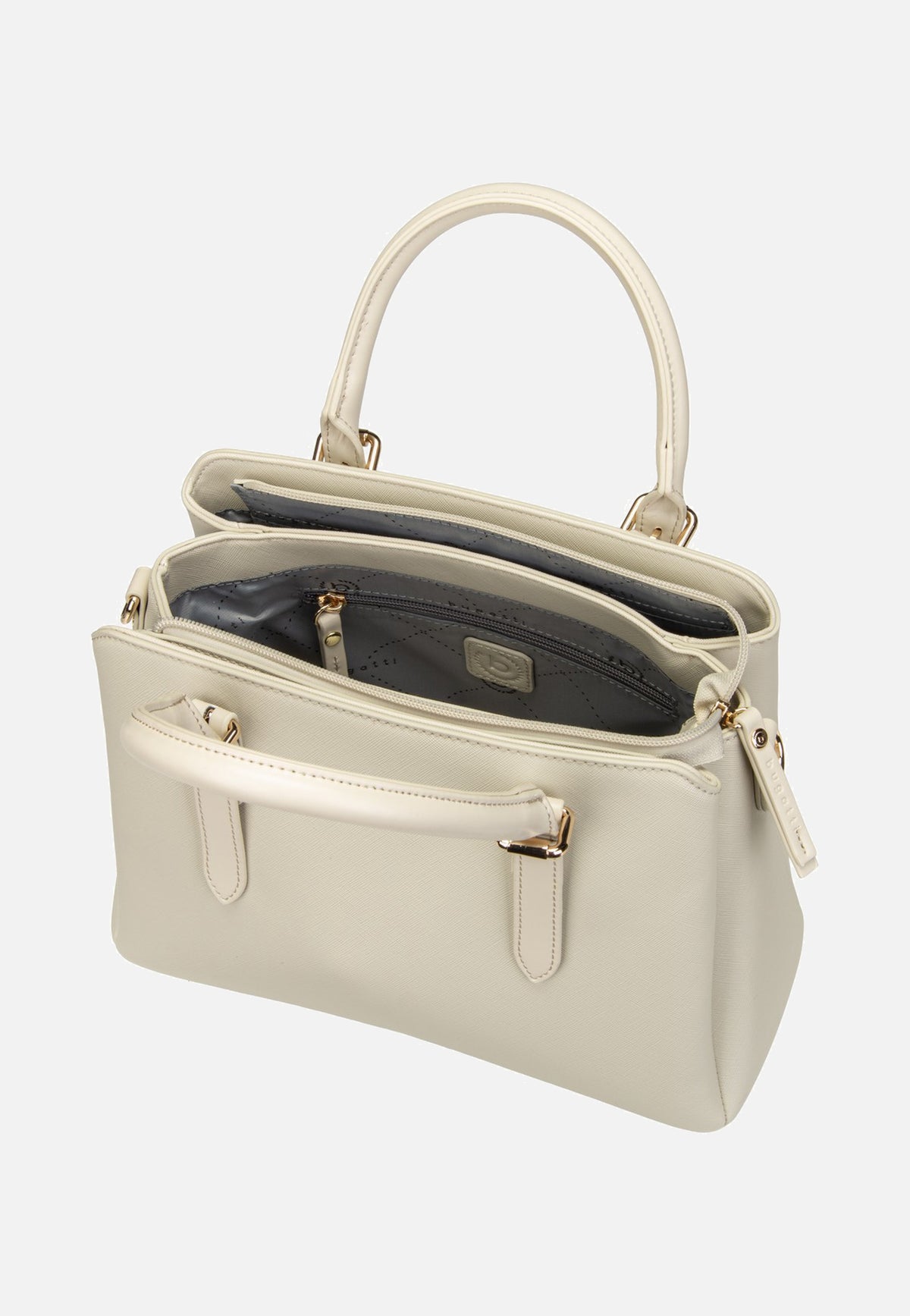 Bugatti Ella Saffiano Bowling Bag M Beige Bowling Bag