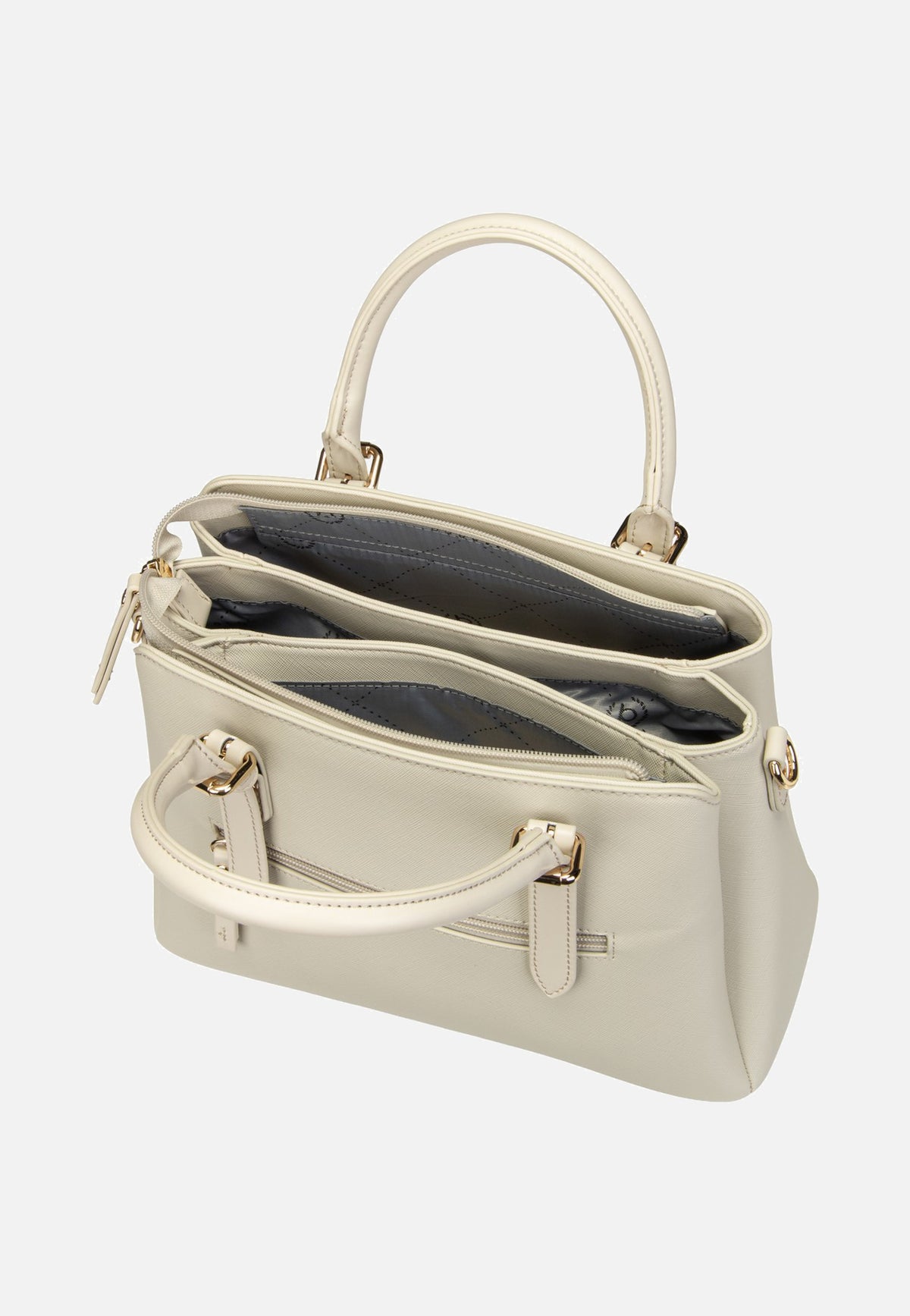 Bugatti Ella Saffiano Bowling Bag M Beige Bowling Bag