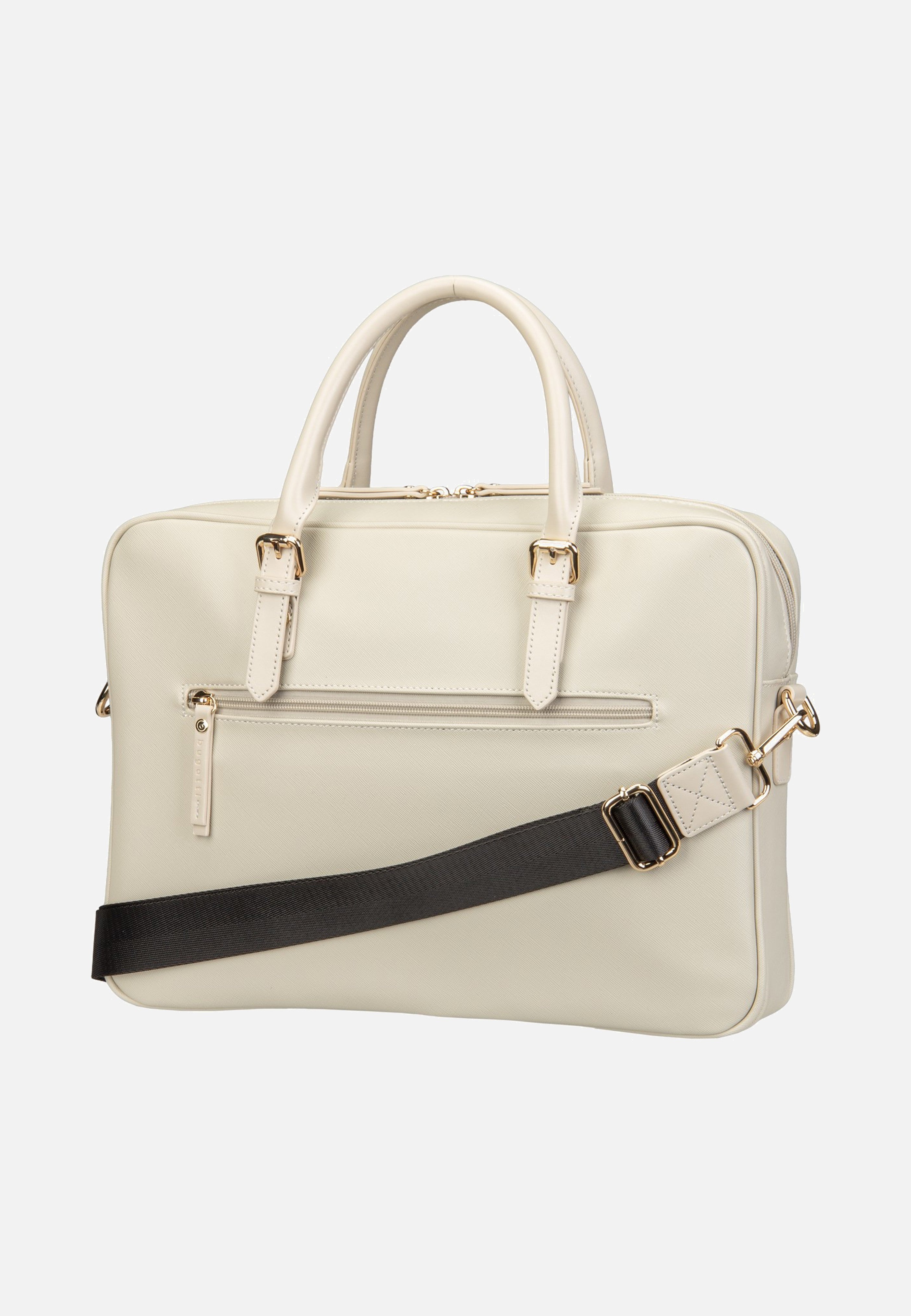 Bugatti Ella Saffiano Briefcase Beige Aktentasche