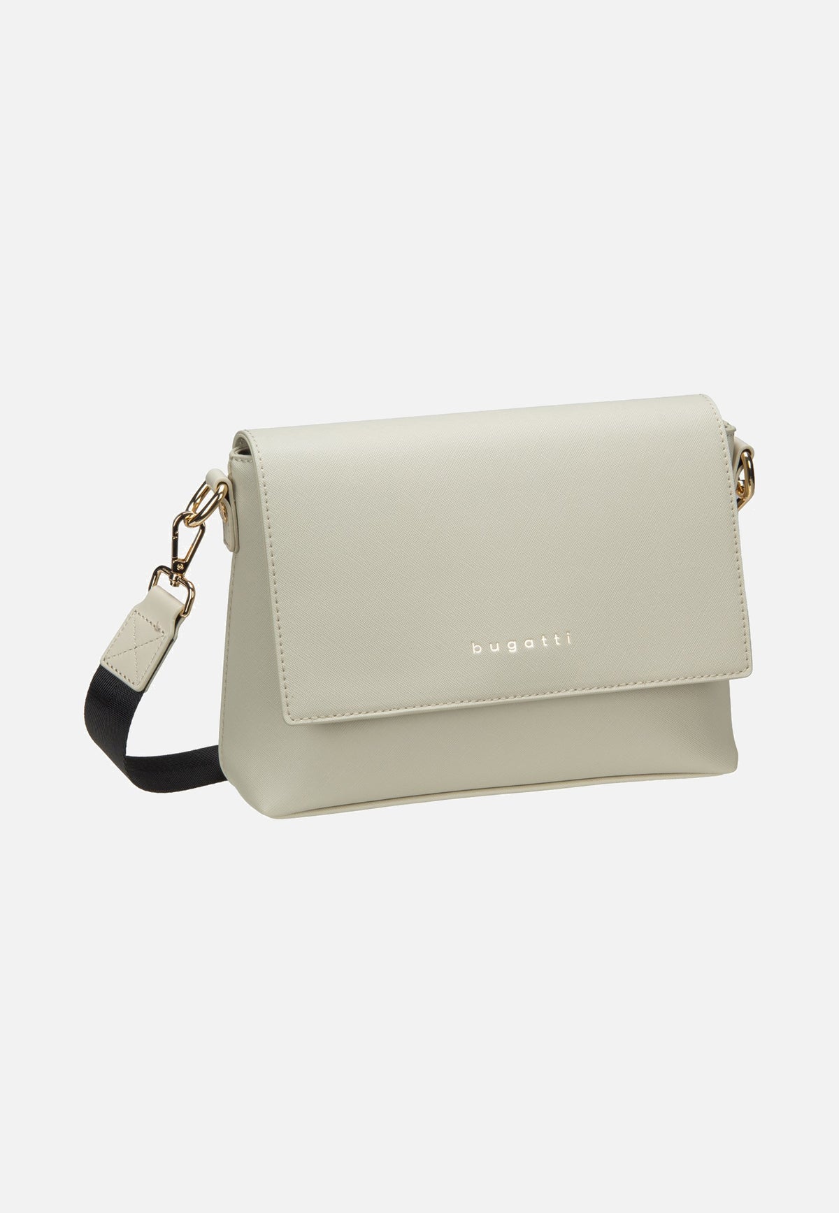 Bugatti Ella Saffiano Shoulder Bag Beige Schultertasche