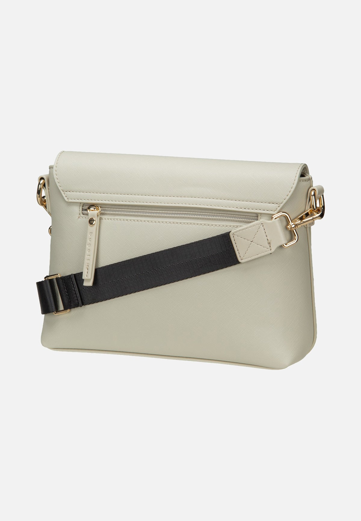 Bugatti Ella Saffiano Shoulder Bag Beige Schultertasche