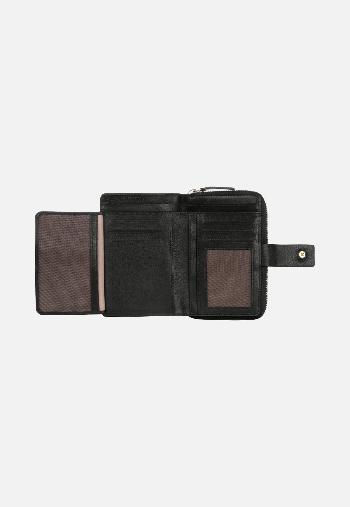 Bugatti Noemi Ladies Zip Wallet M Black Portemonnaie