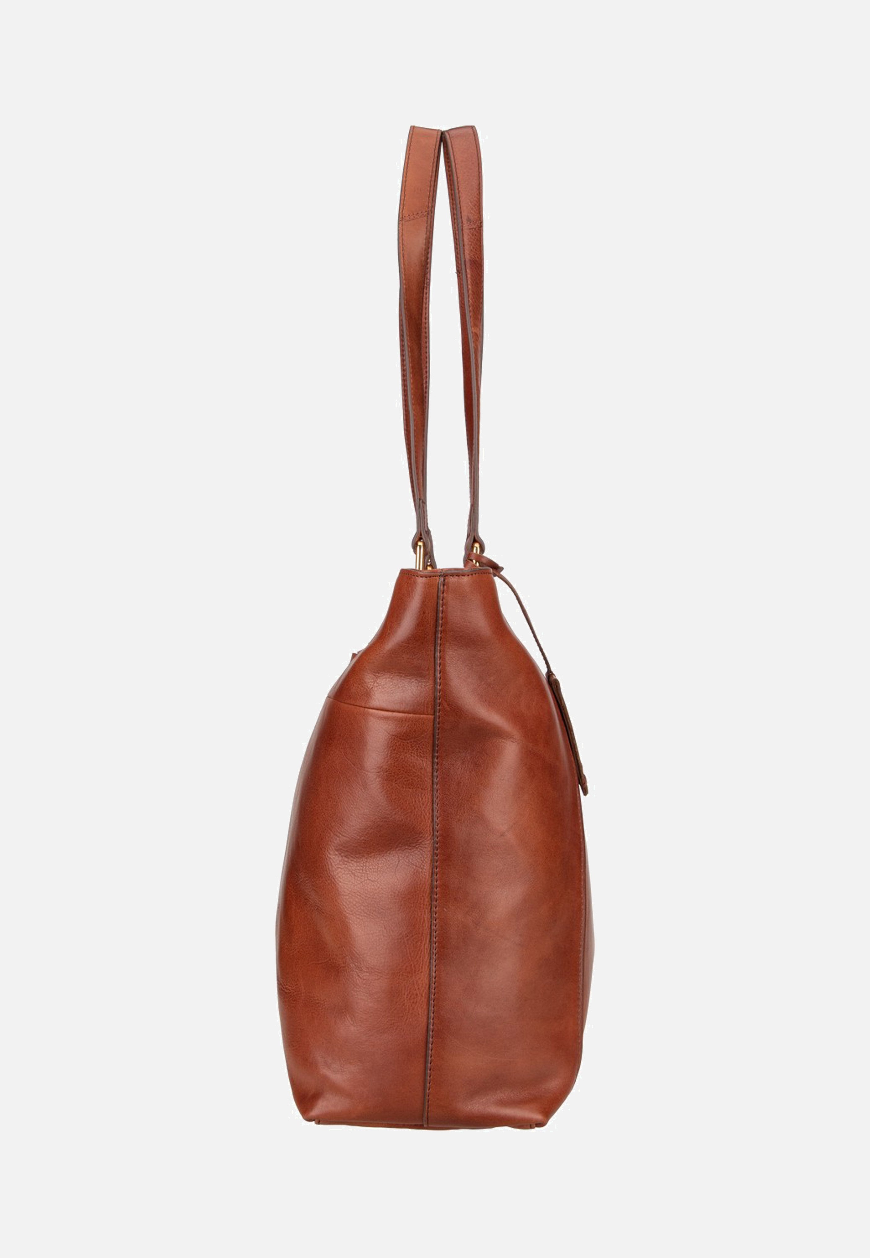 Burkely Fine Florence Wide 1001707 15.6" Chestnut Shopper