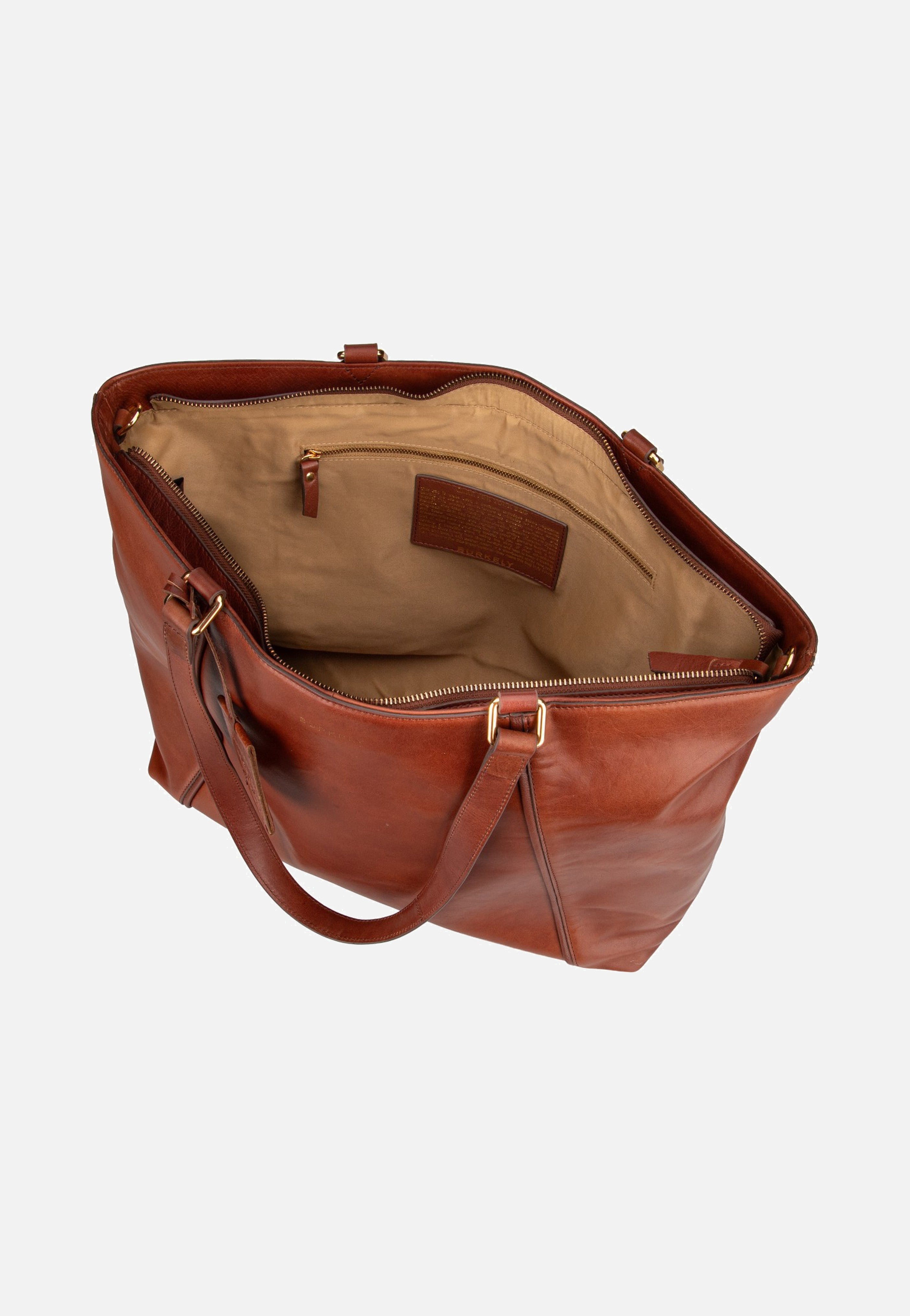 Burkely Fine Florence Wide 1001707 15.6" Chestnut Shopper