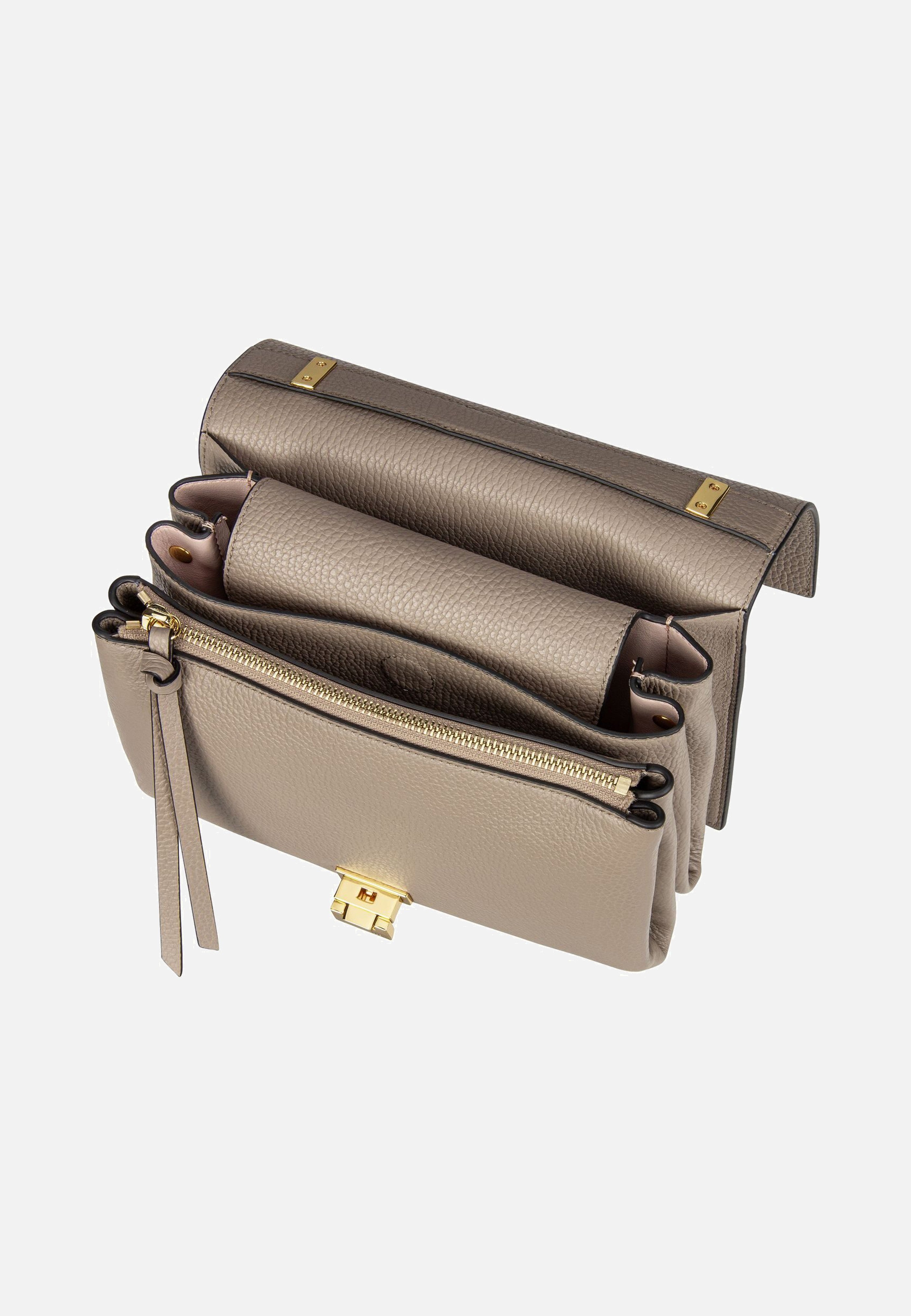 Coccinelle Arlettis 1207 Warm Taupe Schultertasche