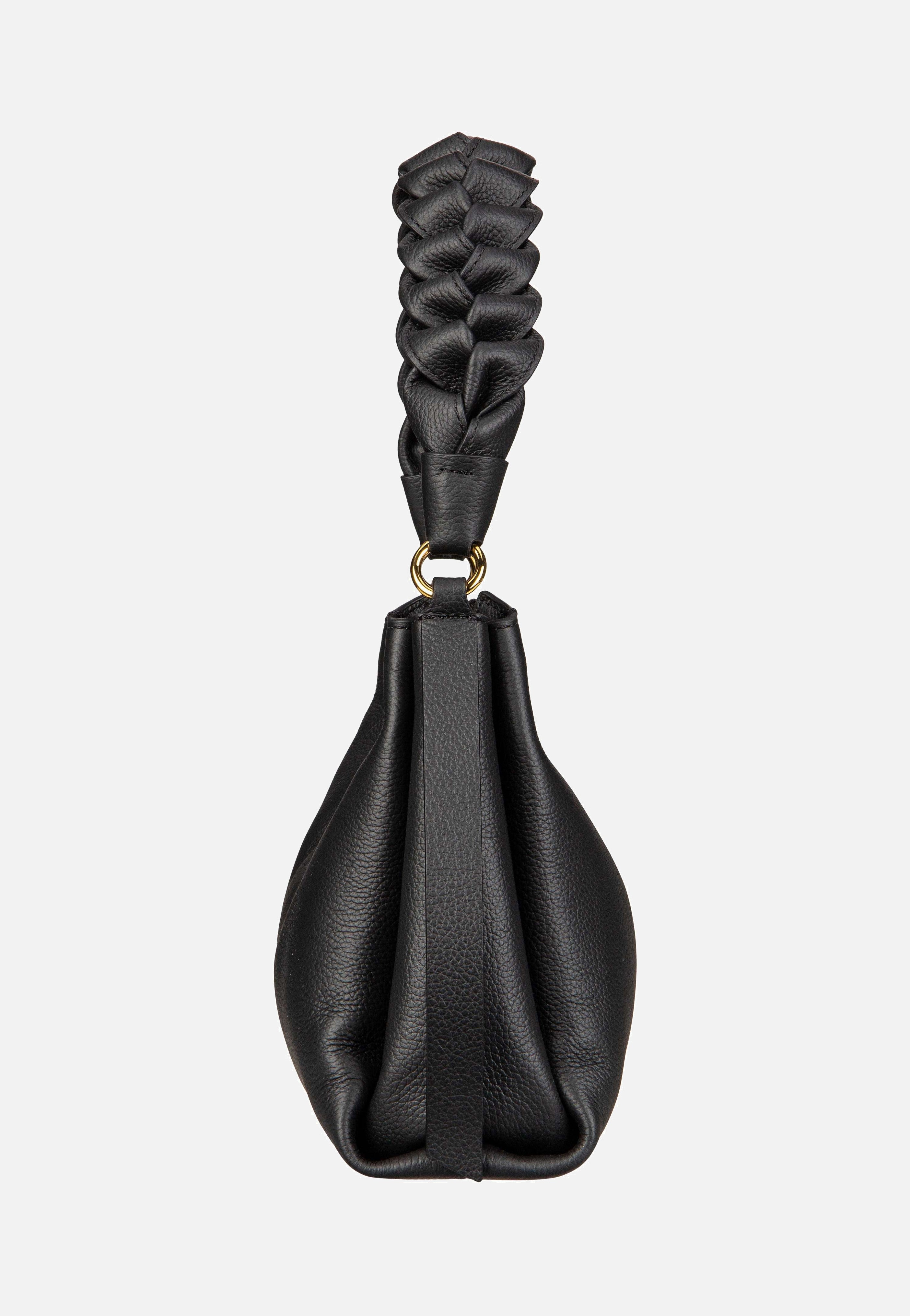 Coccinelle Boheme Grana Double 1303 Noir/Cognac Schultertasche